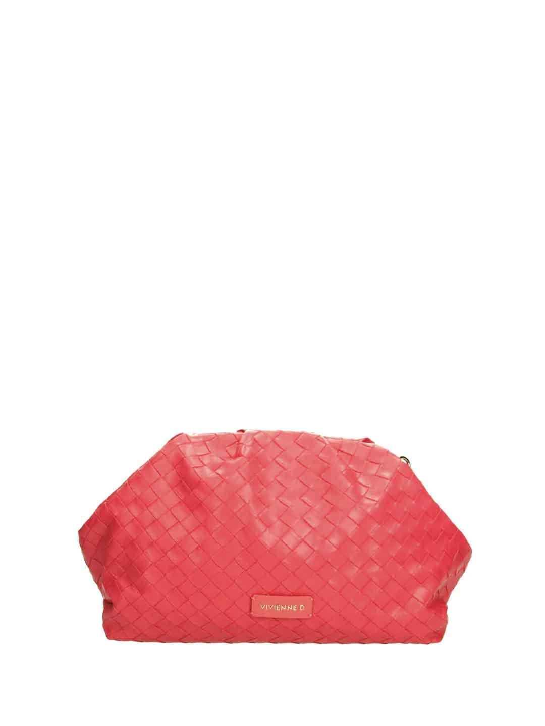 Vivienne D Maxi Pochette Twist borsa fucsia