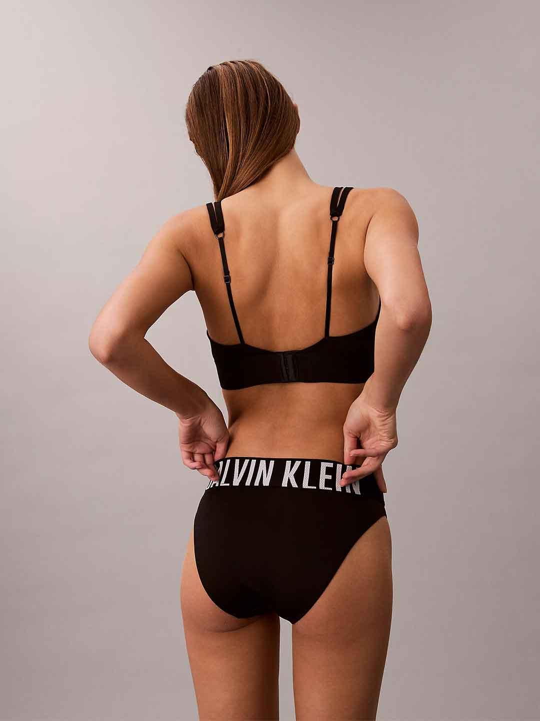 Calvin Klein top nero con elastico grande