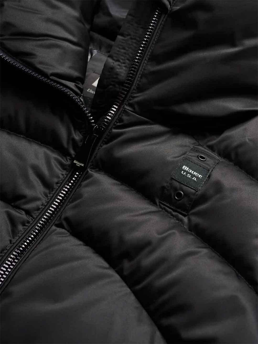 Blauer Maryland piumino nero collo ampio