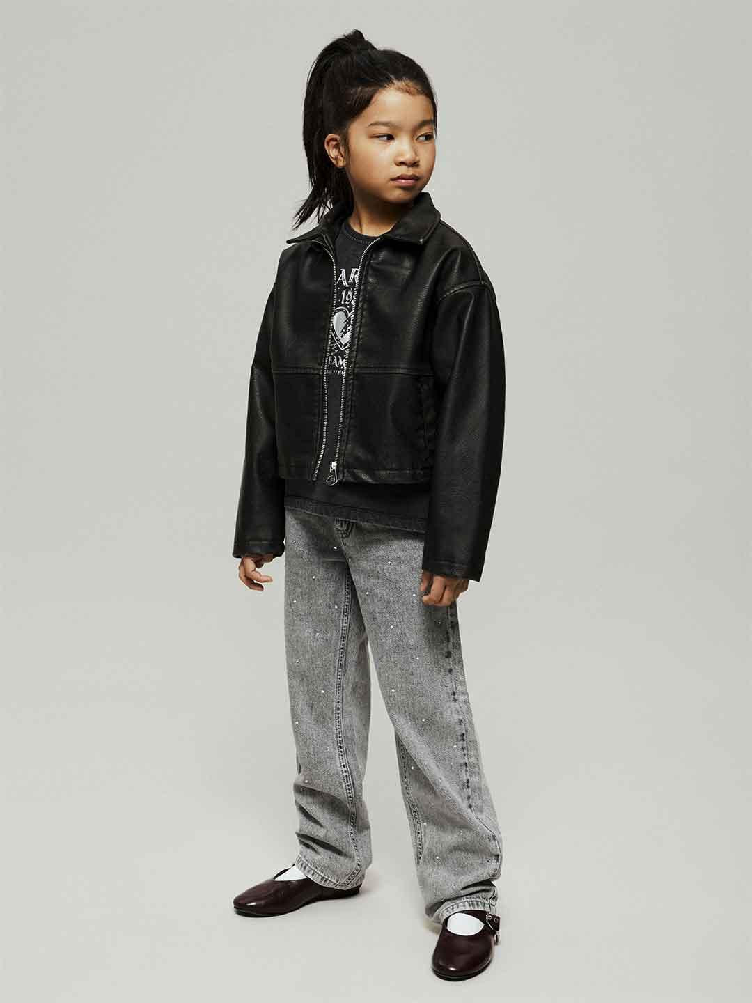Name It jeans kids grigio con strass