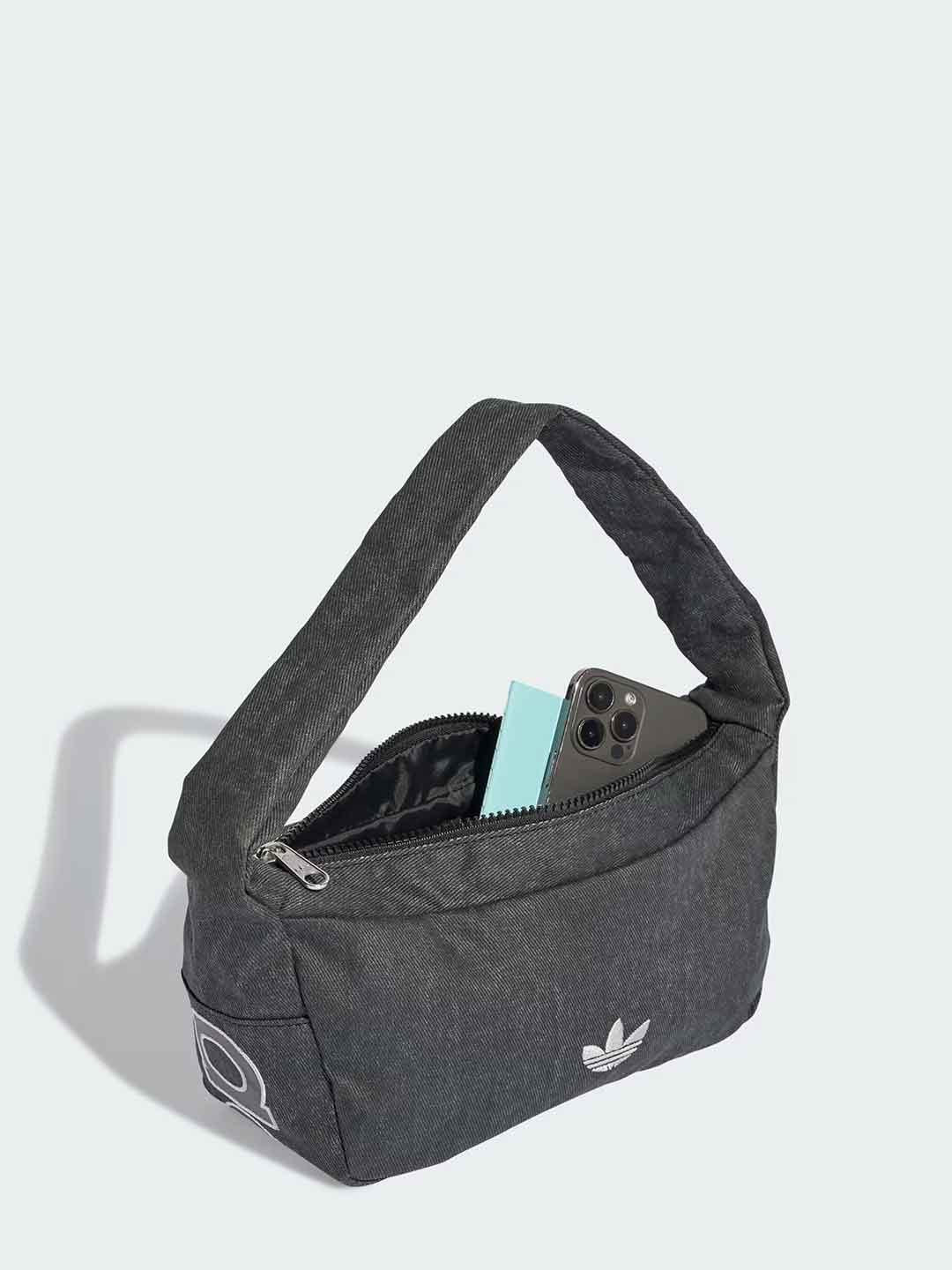Adidas borsa nero in jeans