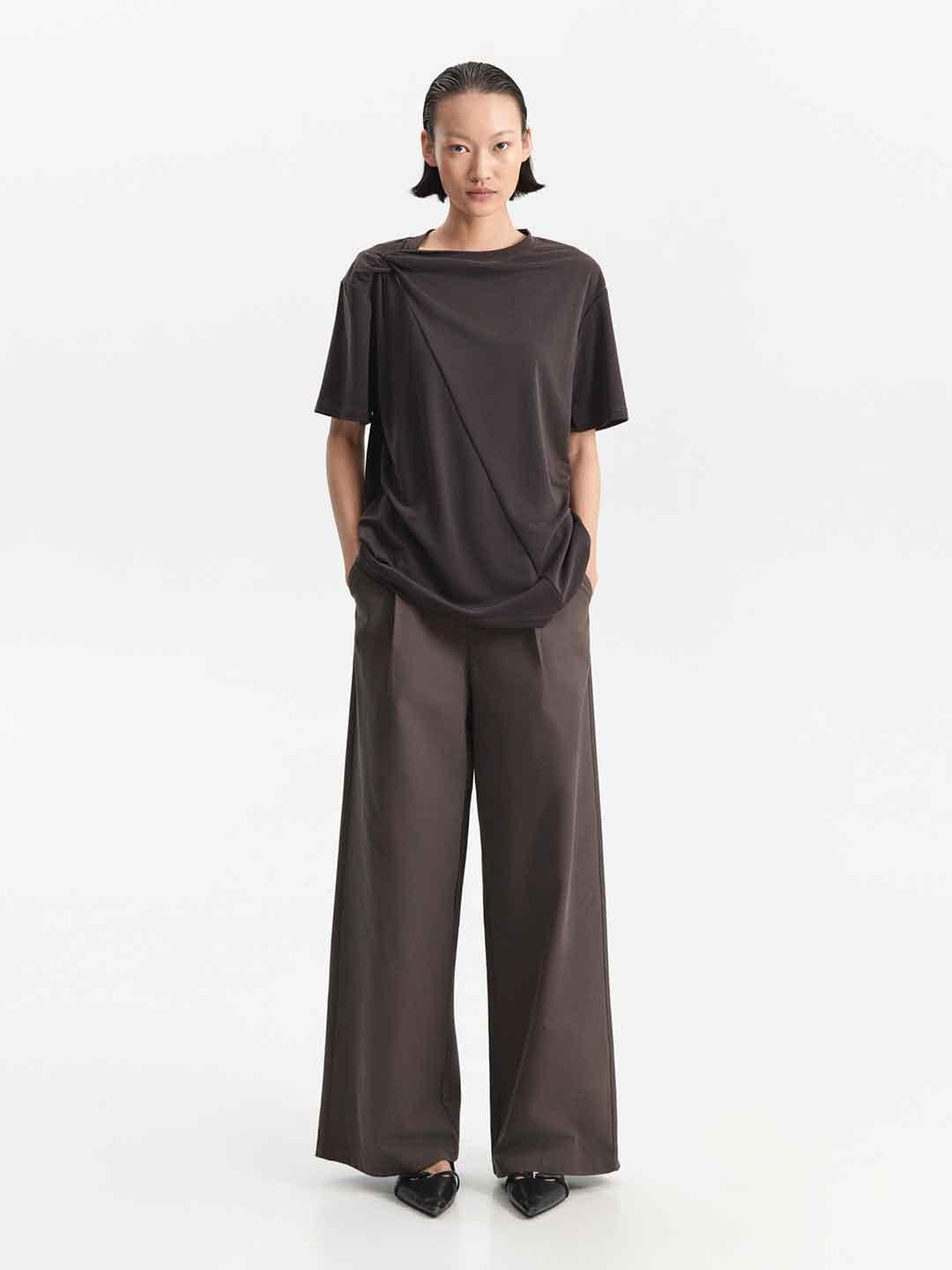 Eleh t-shirt antracite con nodo