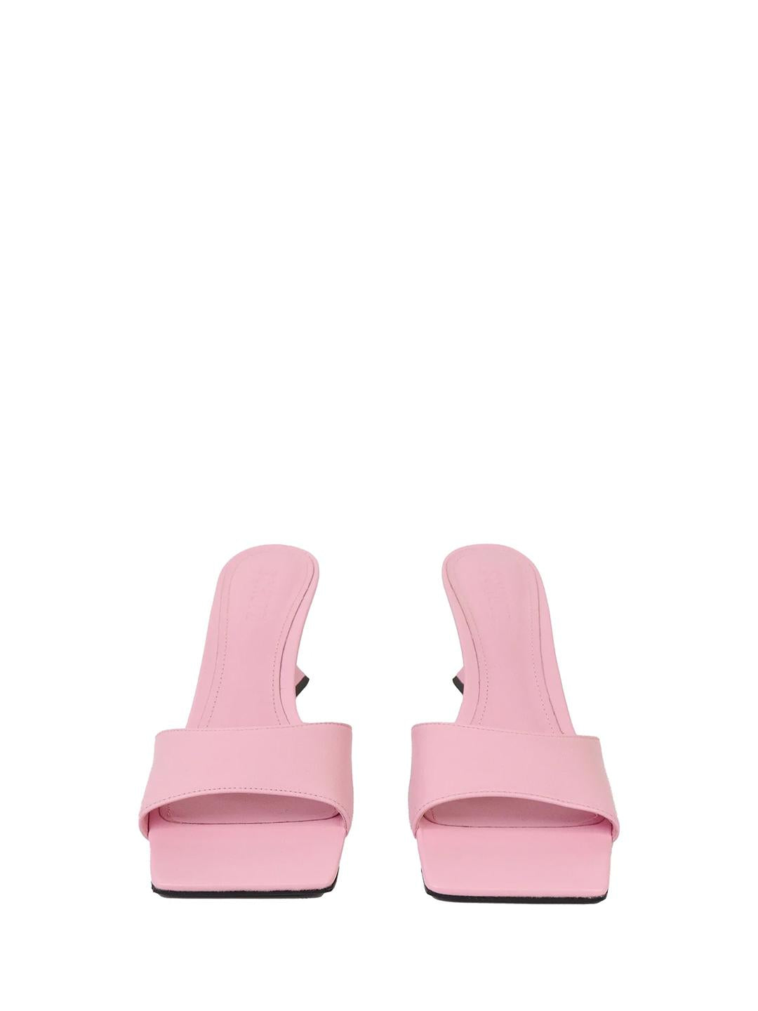 Schutz Abbie sabot rosa in pelle