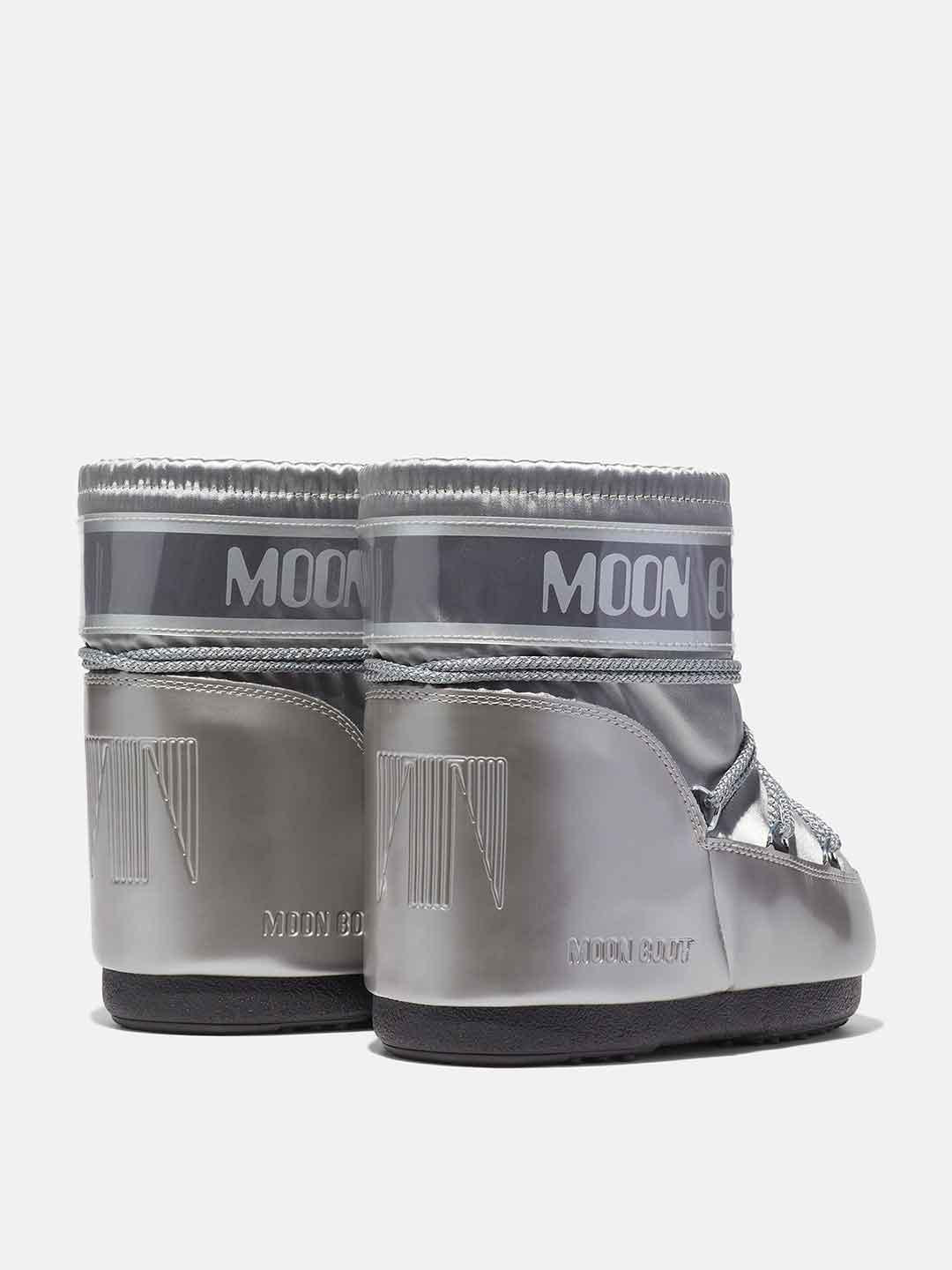 Moon Boot Icon Low Glance stivale argento
