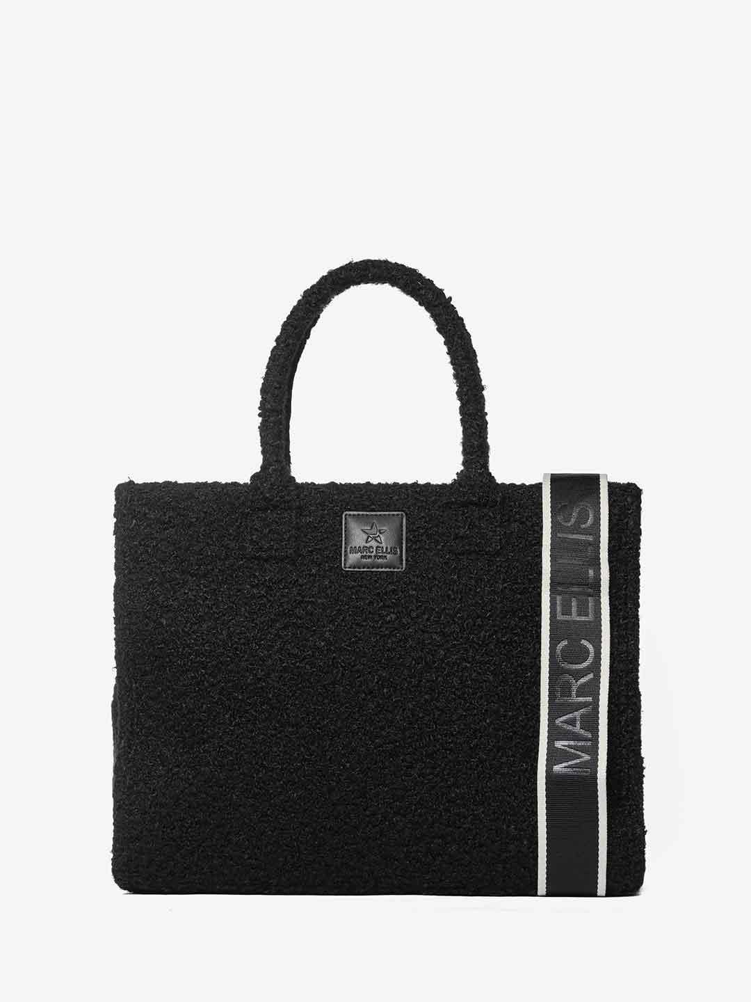 Marc Ellis Buby Curl L borsa nero teddy