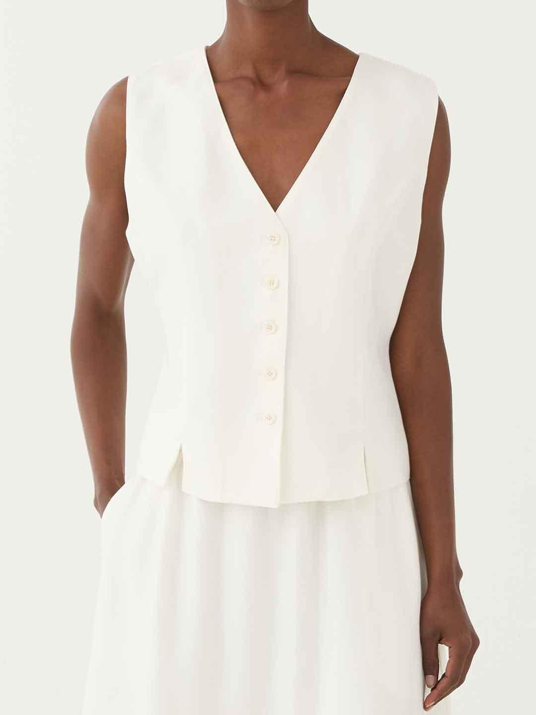 Eleh gilet bianco