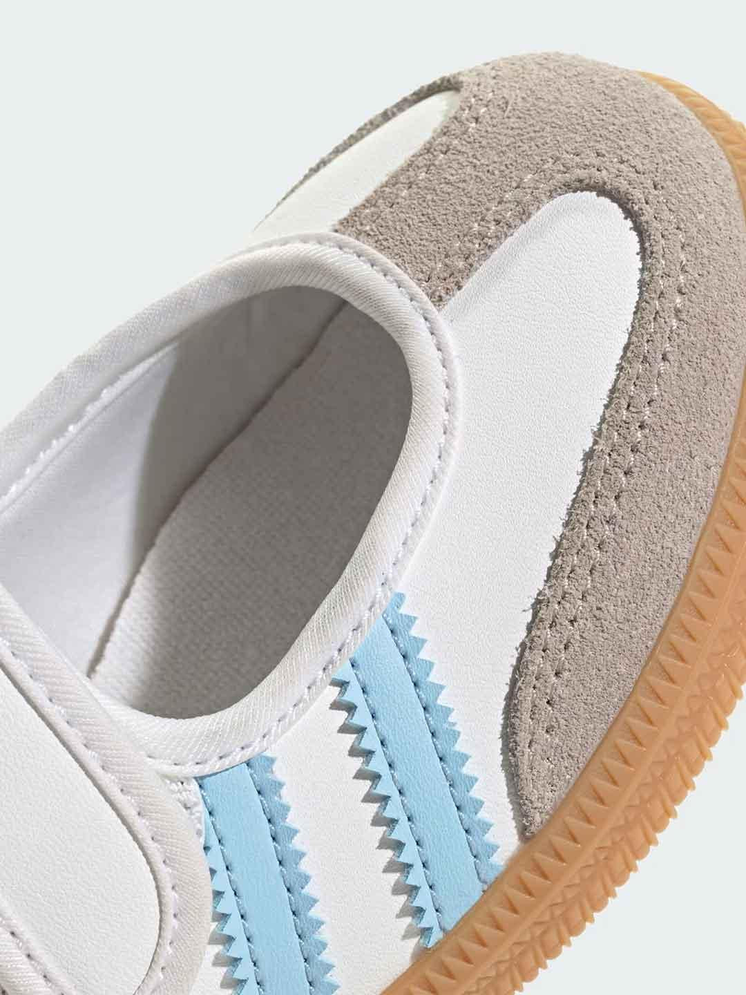 Adidas Samba Jane sneakers kids bianco e celeste