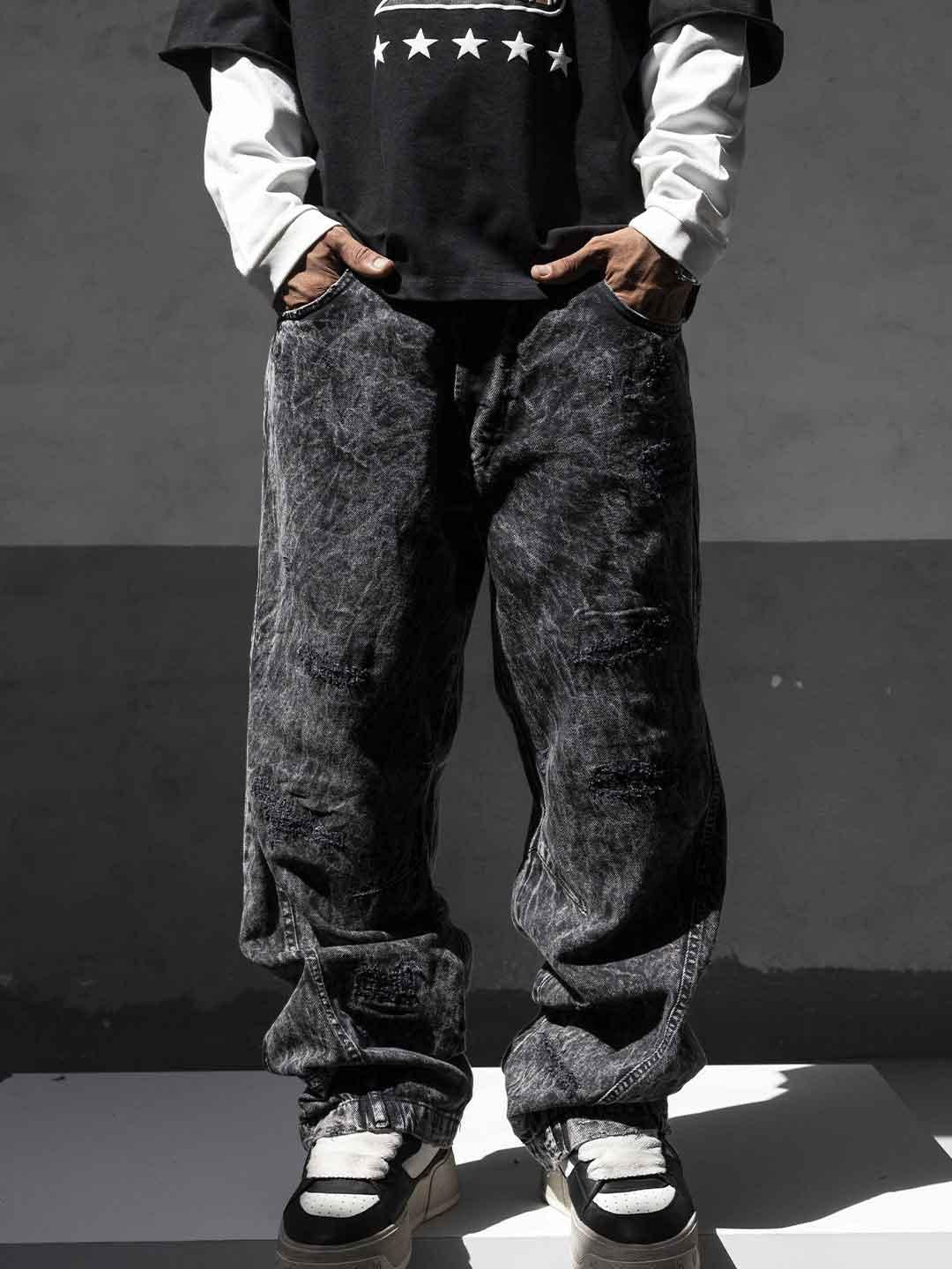Black Island jeans nero