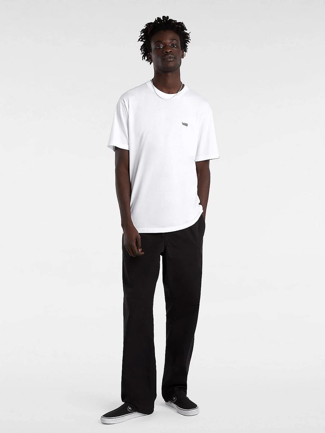 Vans Left Chest t-shirt bianco con logo nero