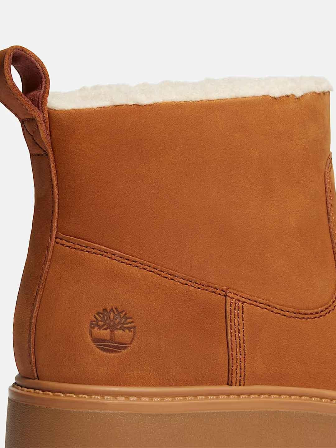 Timberland Stone Street anfibio beige con pelliccia
