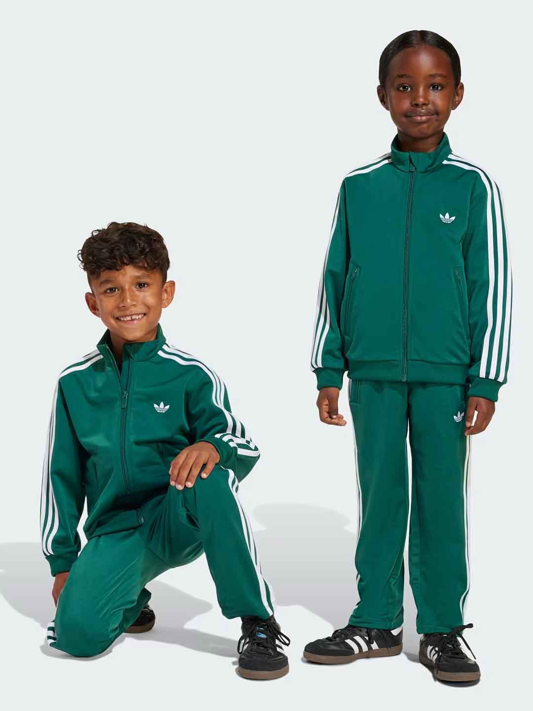 Adidas Firebird coordinato kids verde