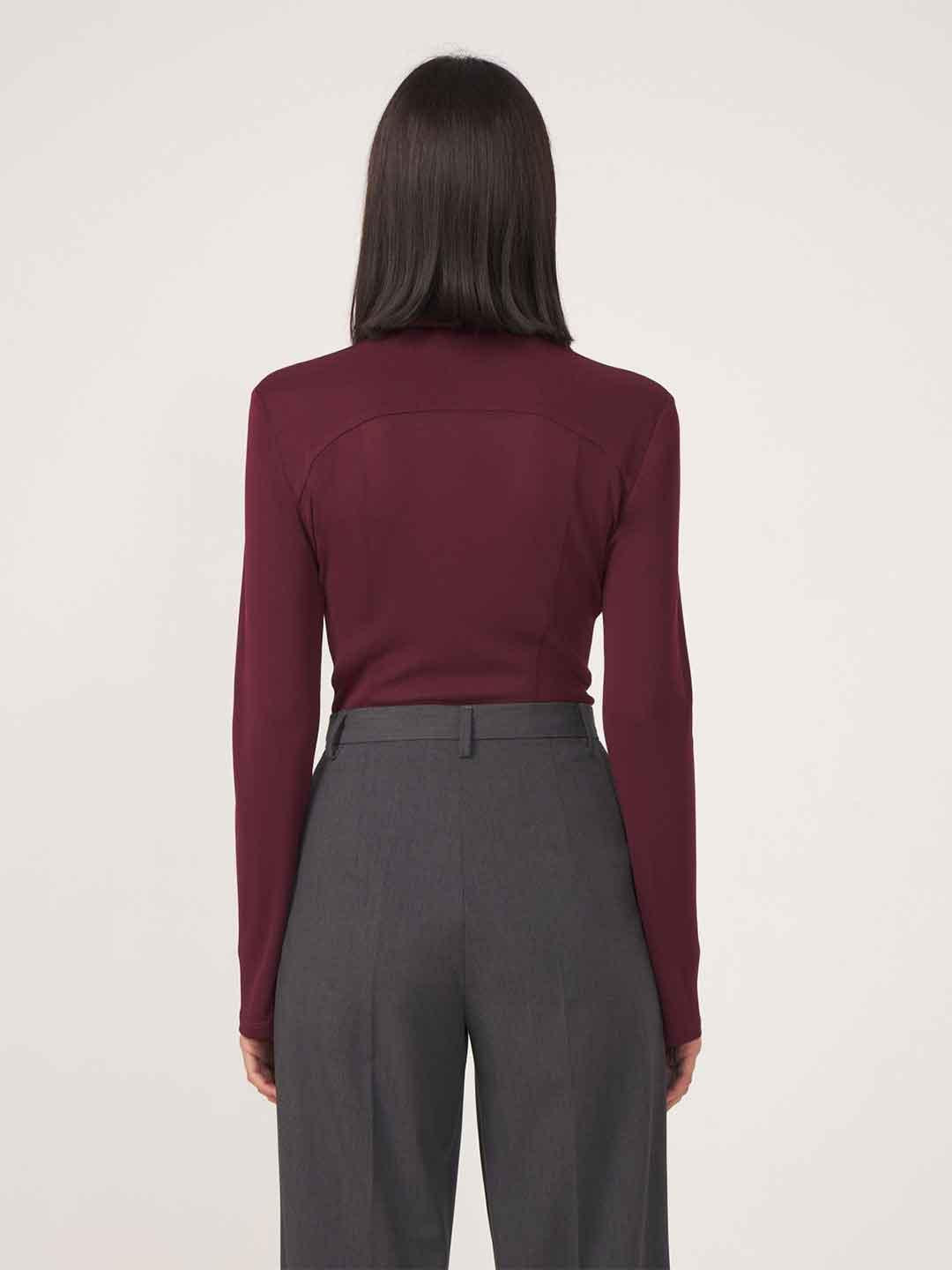 Silence Sunny camicia bordeaux