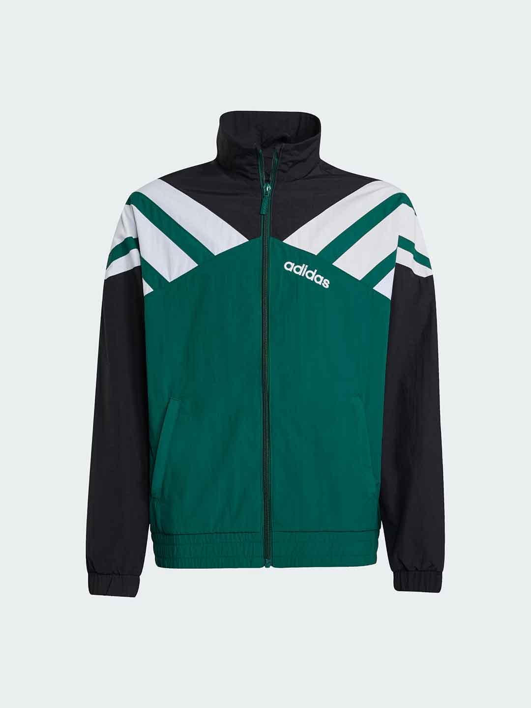 Adidas felpa kids verde con zip