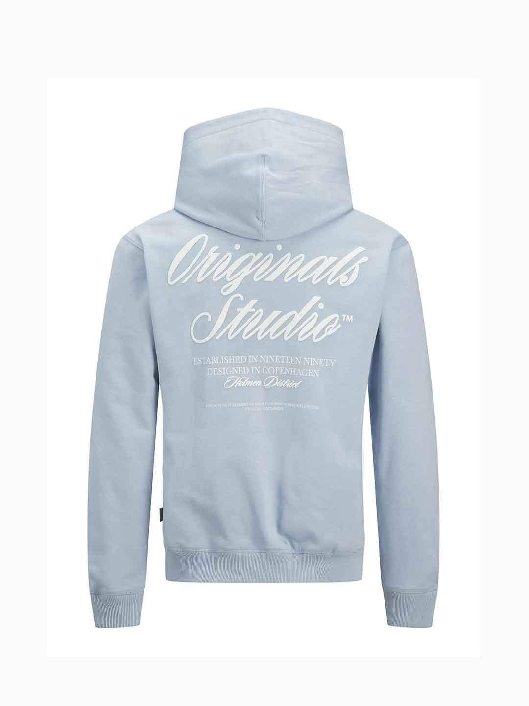Jack & Jones felpa azzurro con cappuccio