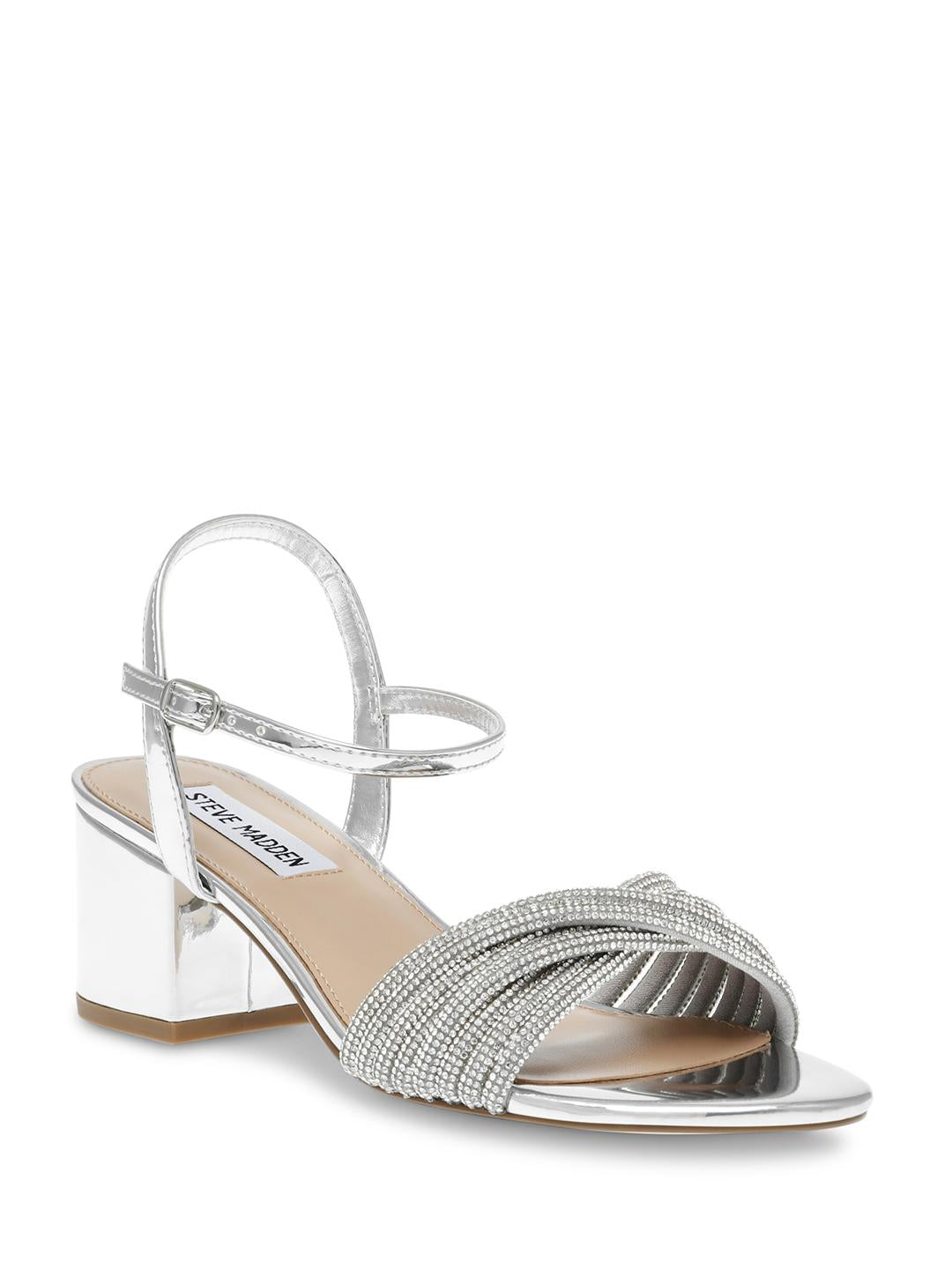 Steve Madden Ismeria argento con strass