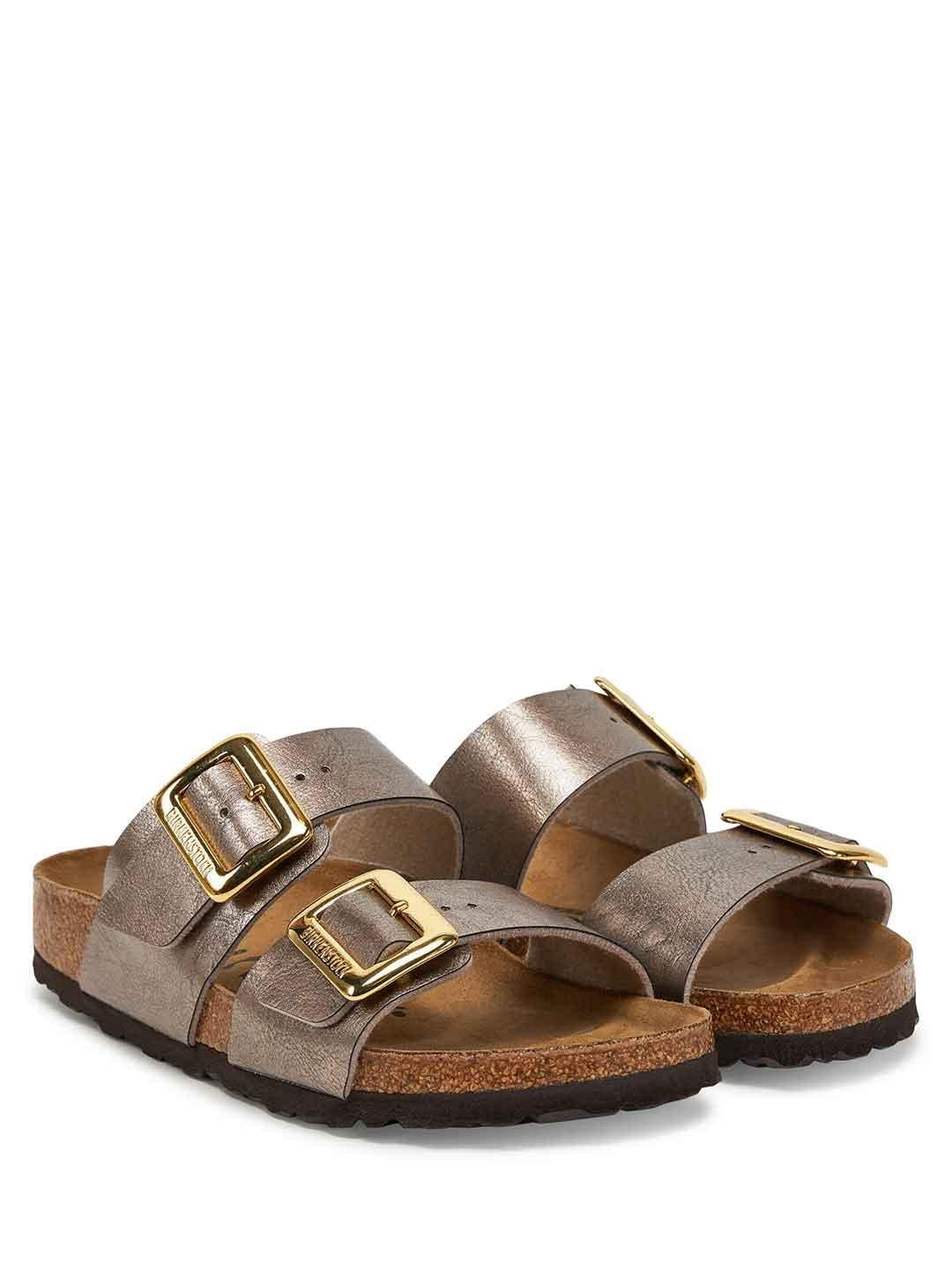Birkenstock Sydney Cushion Buckle sandali bronzo