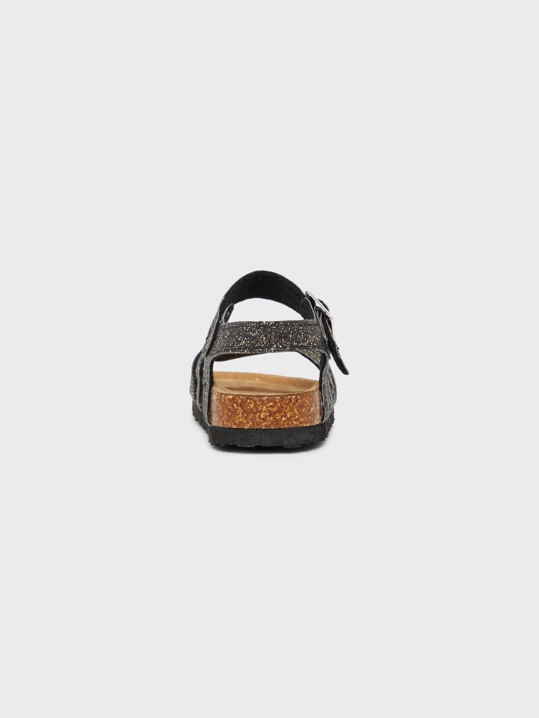 Name It sandali kids nero glitterato in oro