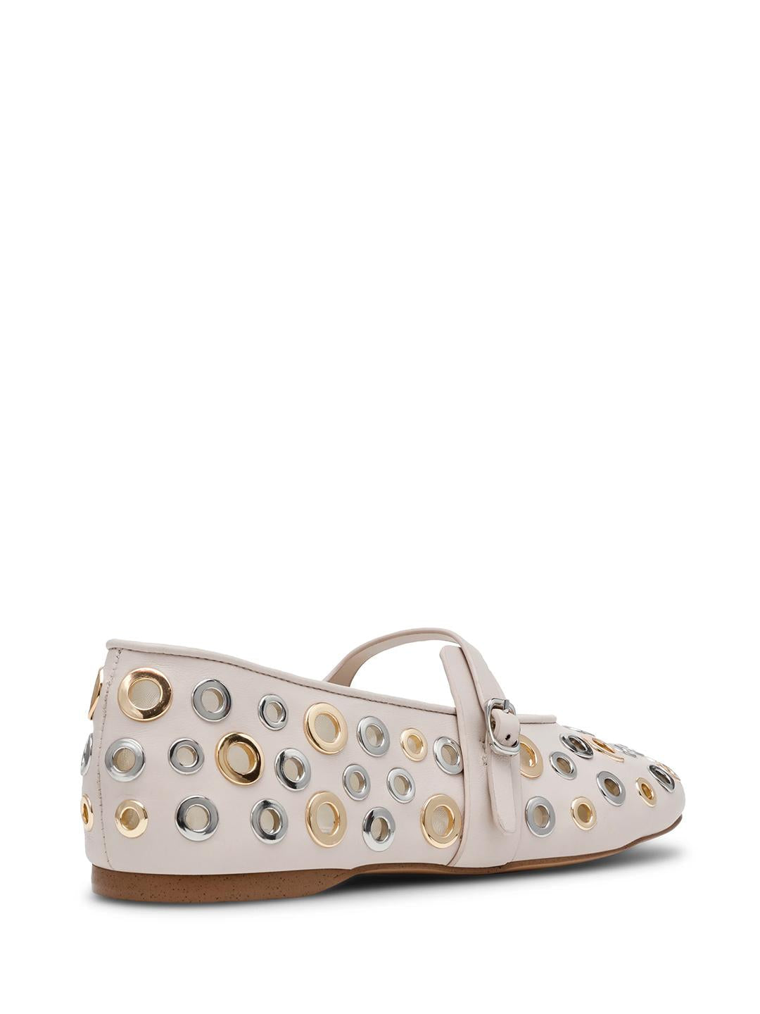 Steve Madden Rejoice-S ballerine panna con borchie