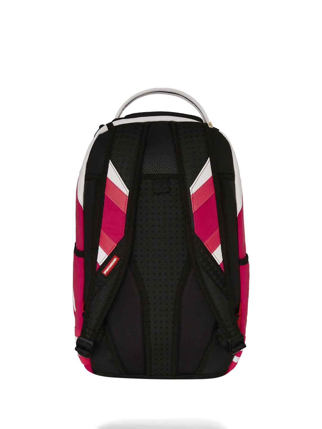 Sprayground Girl Varsity DLX zaino rosa con patch