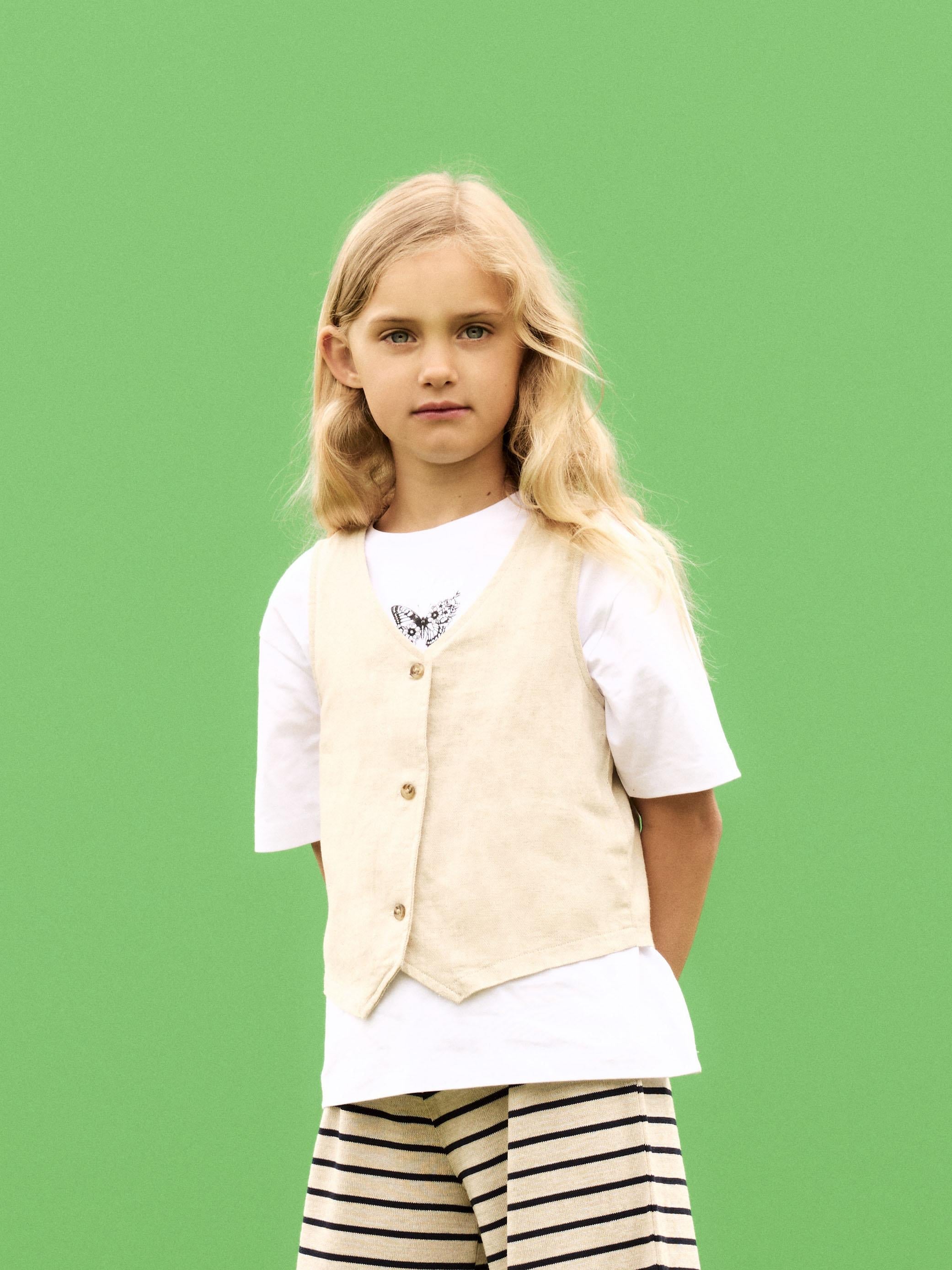 Name It t-shirt kids bianco con farfalla nero