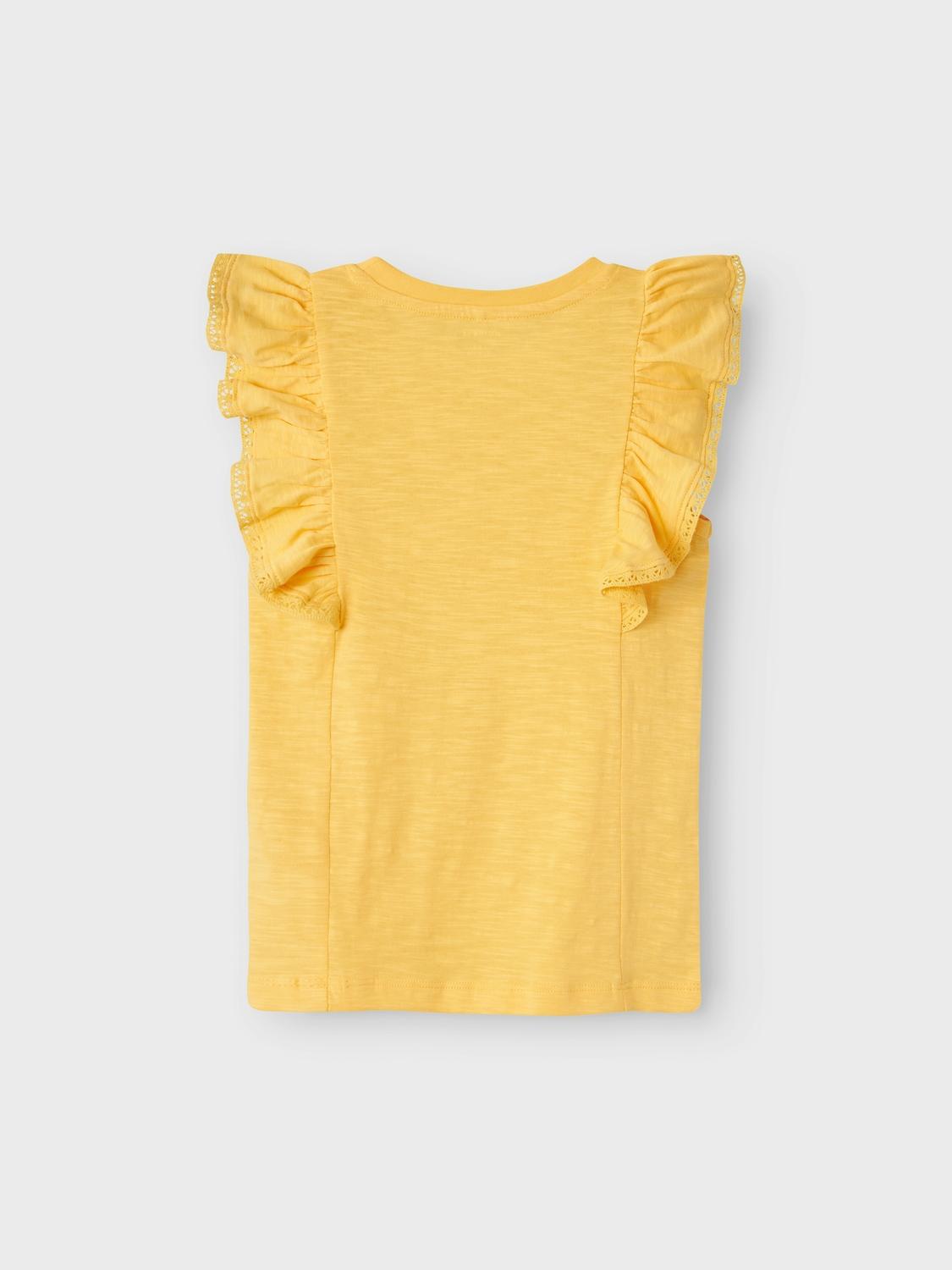 Name It canotta kids giallo con volant