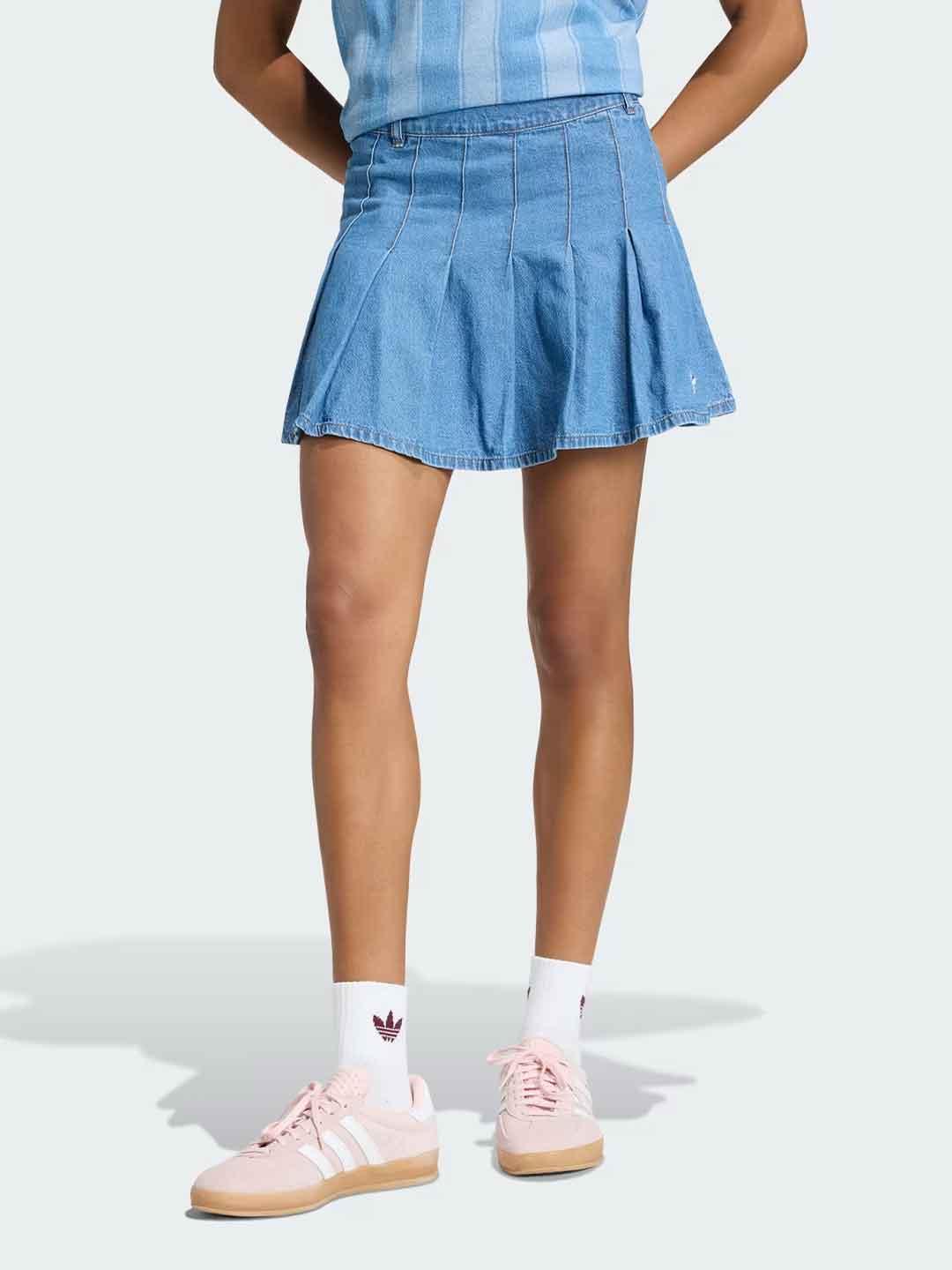 Adidas gonna in jeans corta