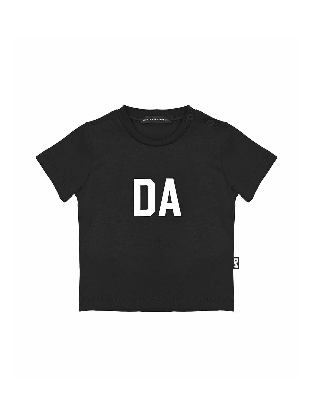 Daniele Alessandrini t-shirt kids nero logo bianco