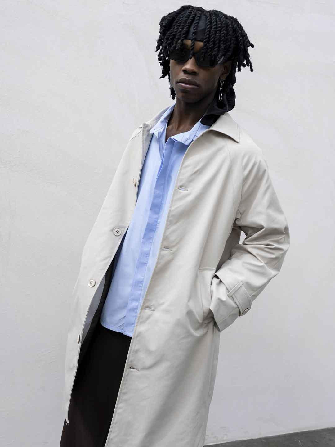Present Day trench beige lungo