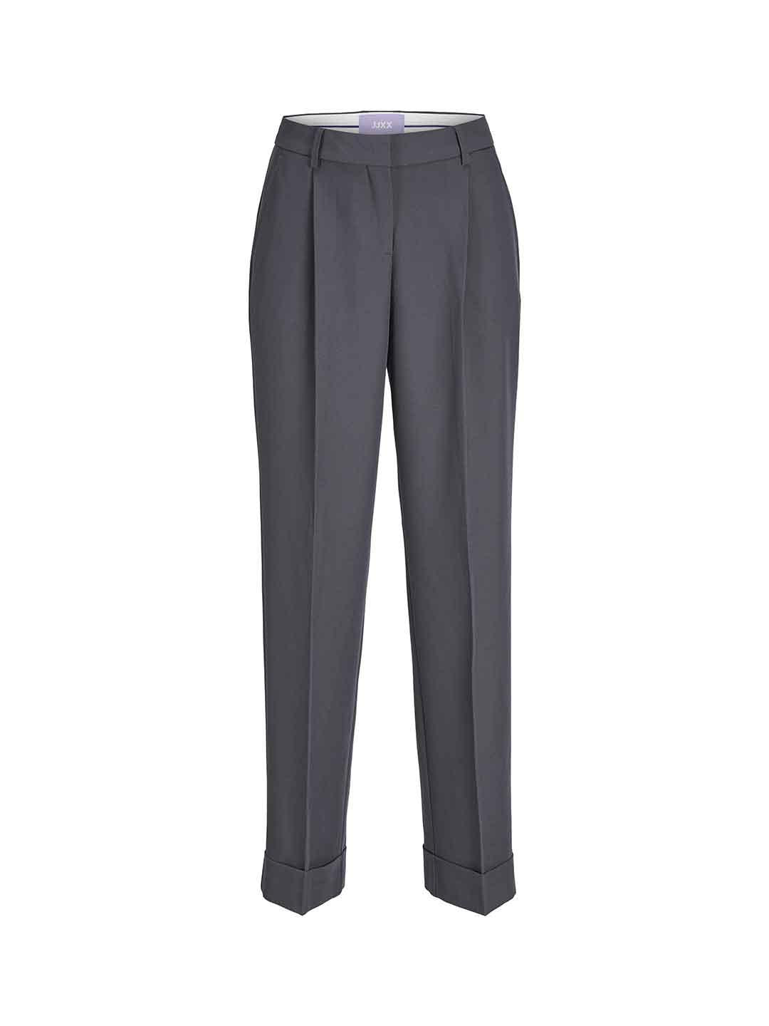 JJXX Mary pantalone grigio con risvolto