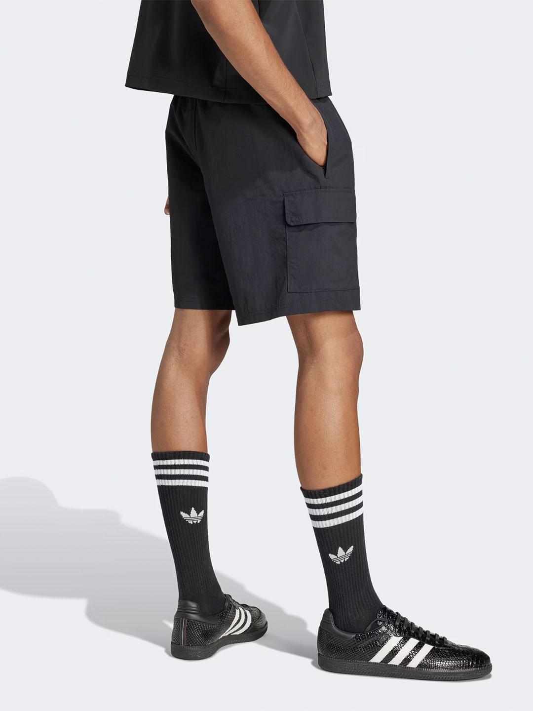 Adidas bermuda nero cargo