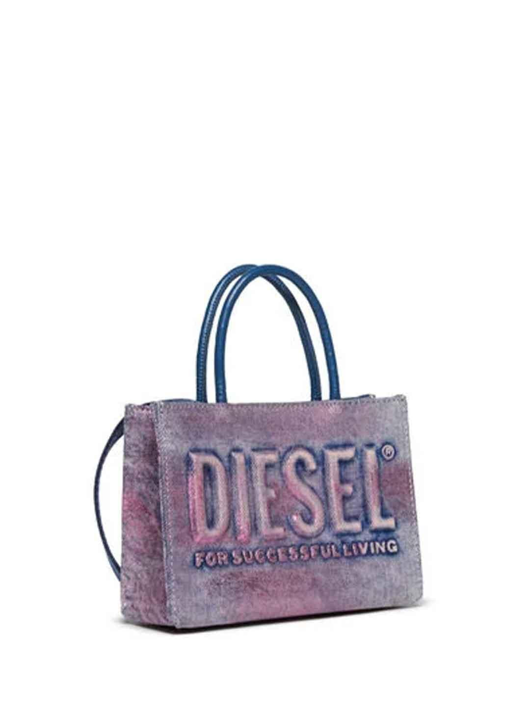 Diesel 3D Mini Bag borsa fucsia in jeans