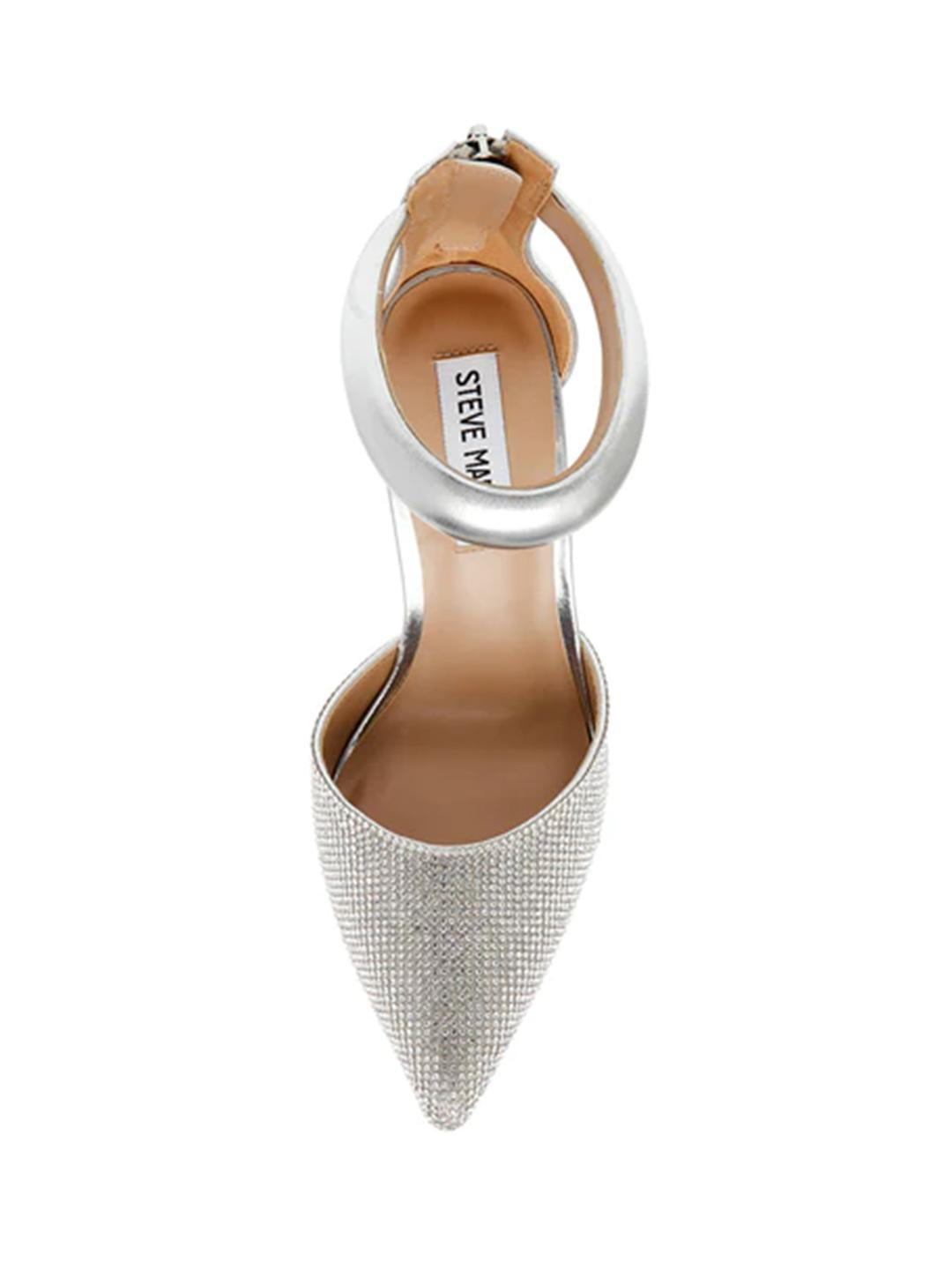 Steve Madden Ele-R Crystal decolletè argento con strass