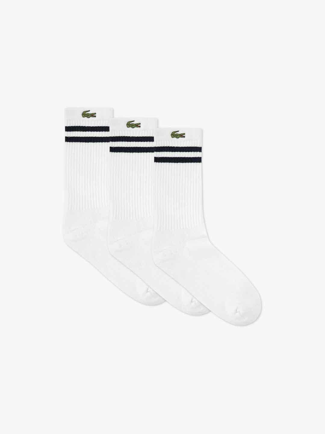 Lacoste calzini kids bianco set da 3 paia