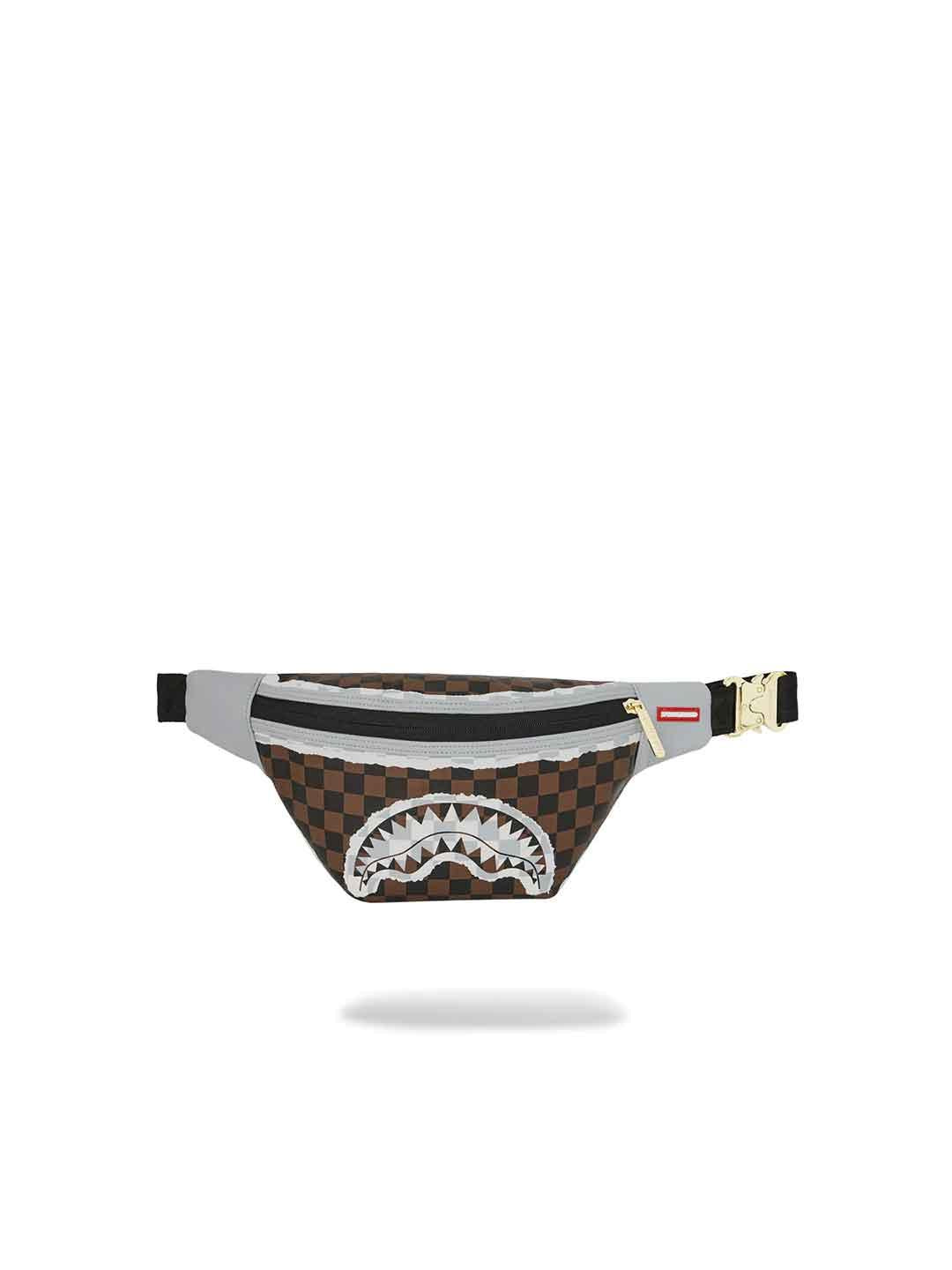 Sprayground Cream and Brown marsupio marrone