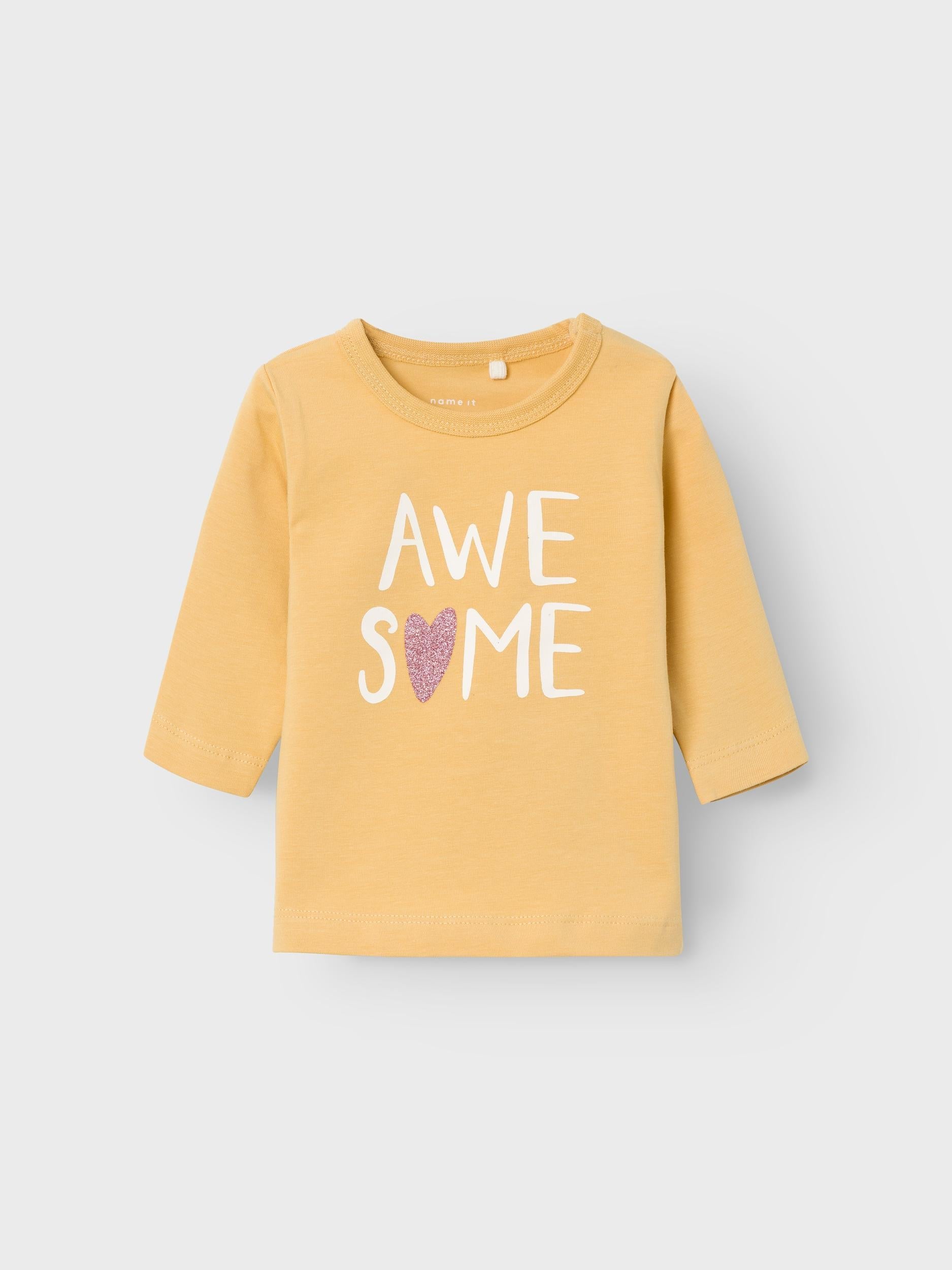 Name It t-shirt kids giallo con stampa