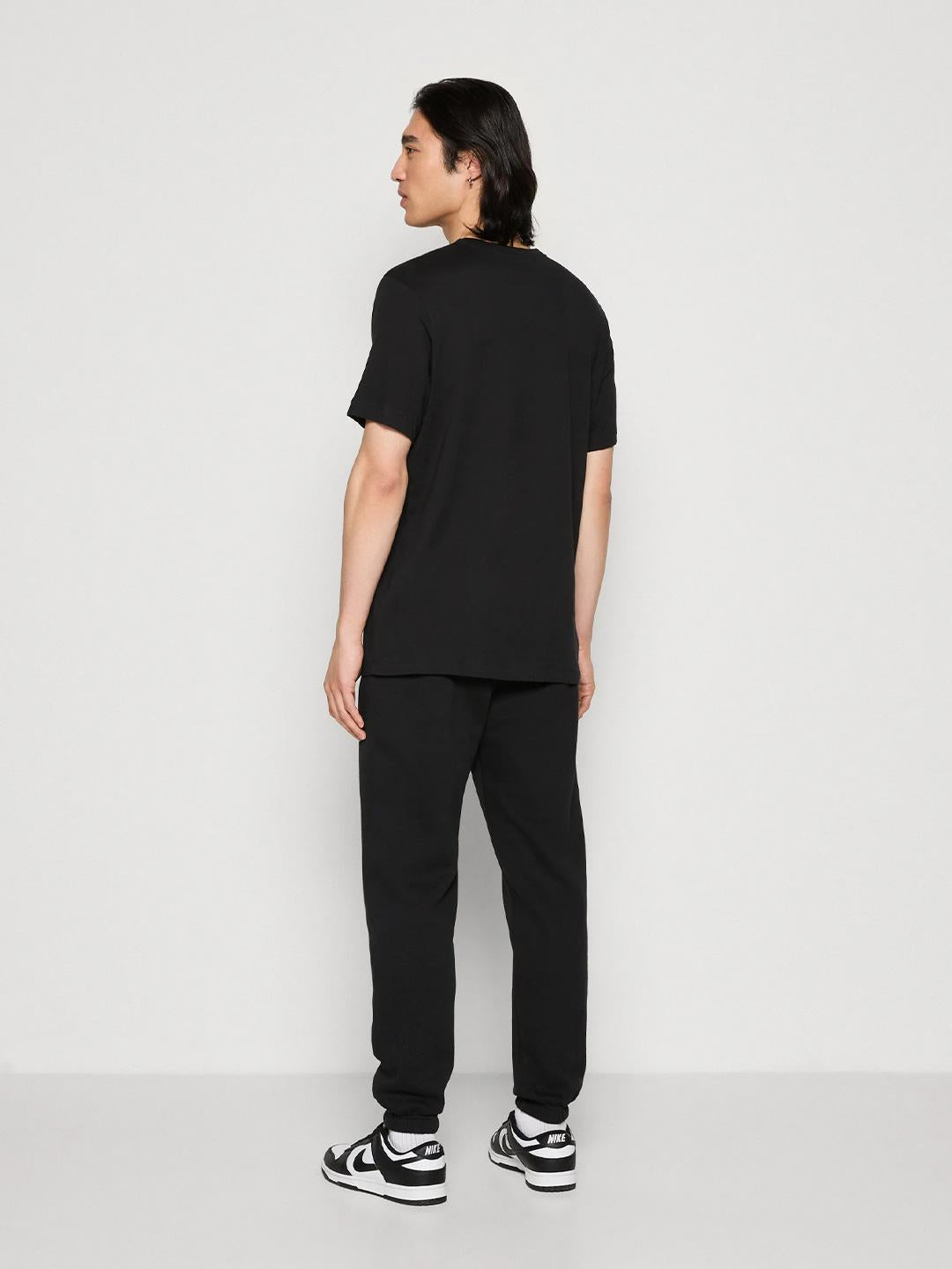 Nike t-shirt nero con logo bianco