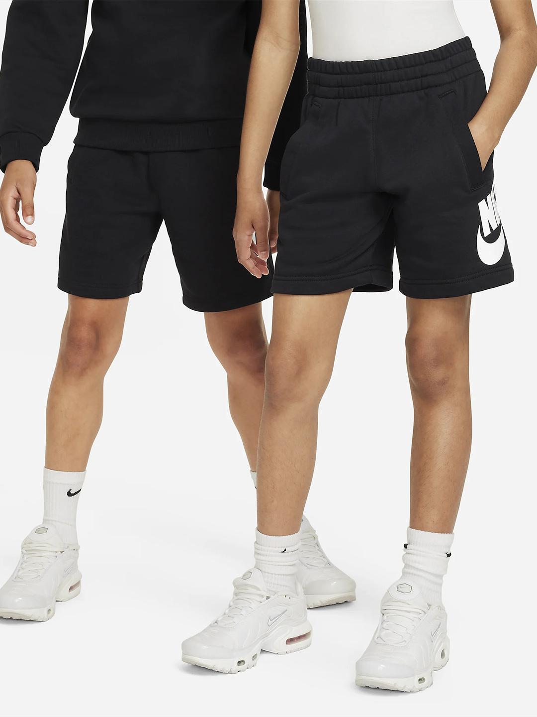 Nike bermuda kids nero con logo