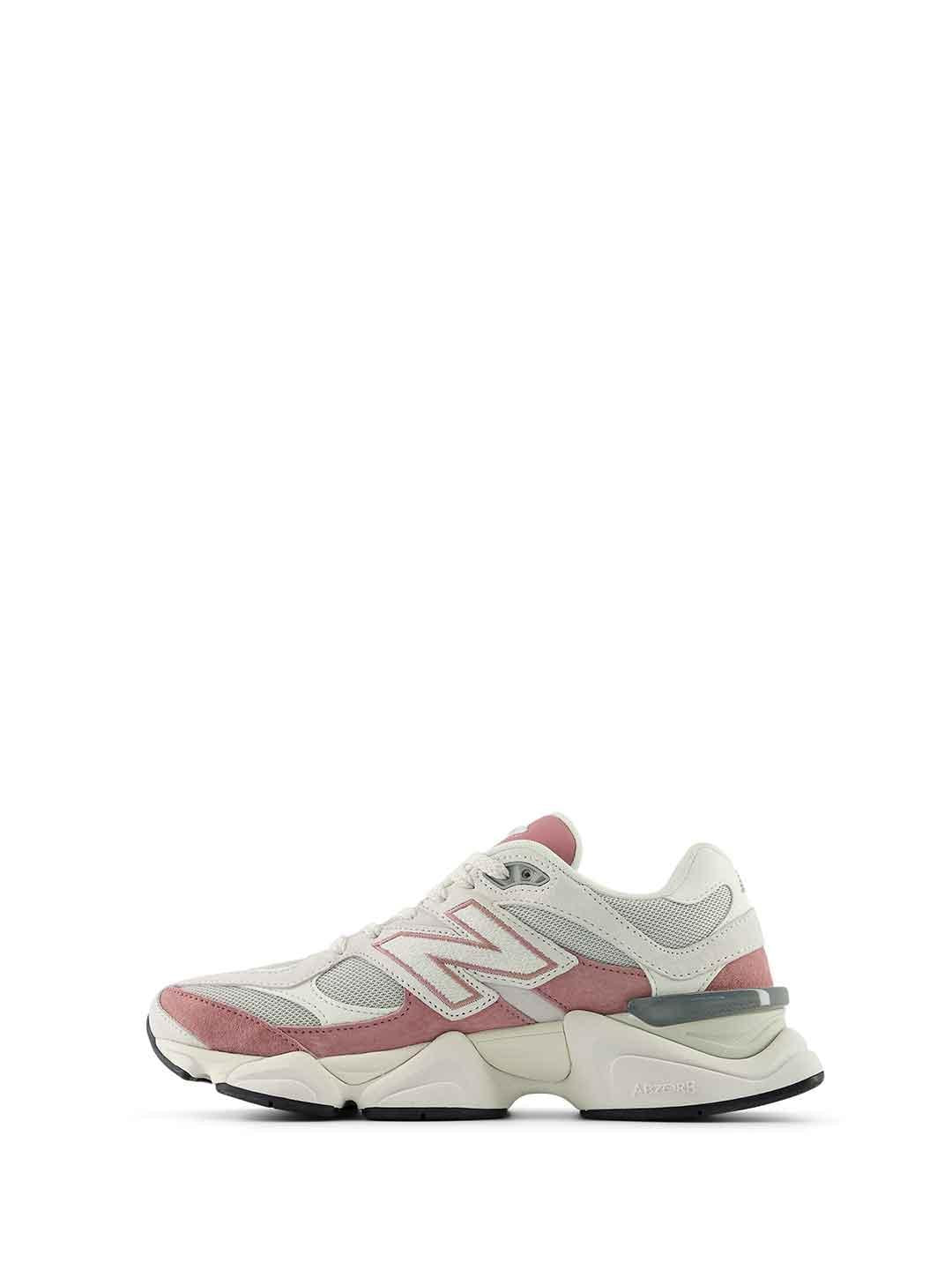 New Balance 9060 sneakers bianco e rosa
