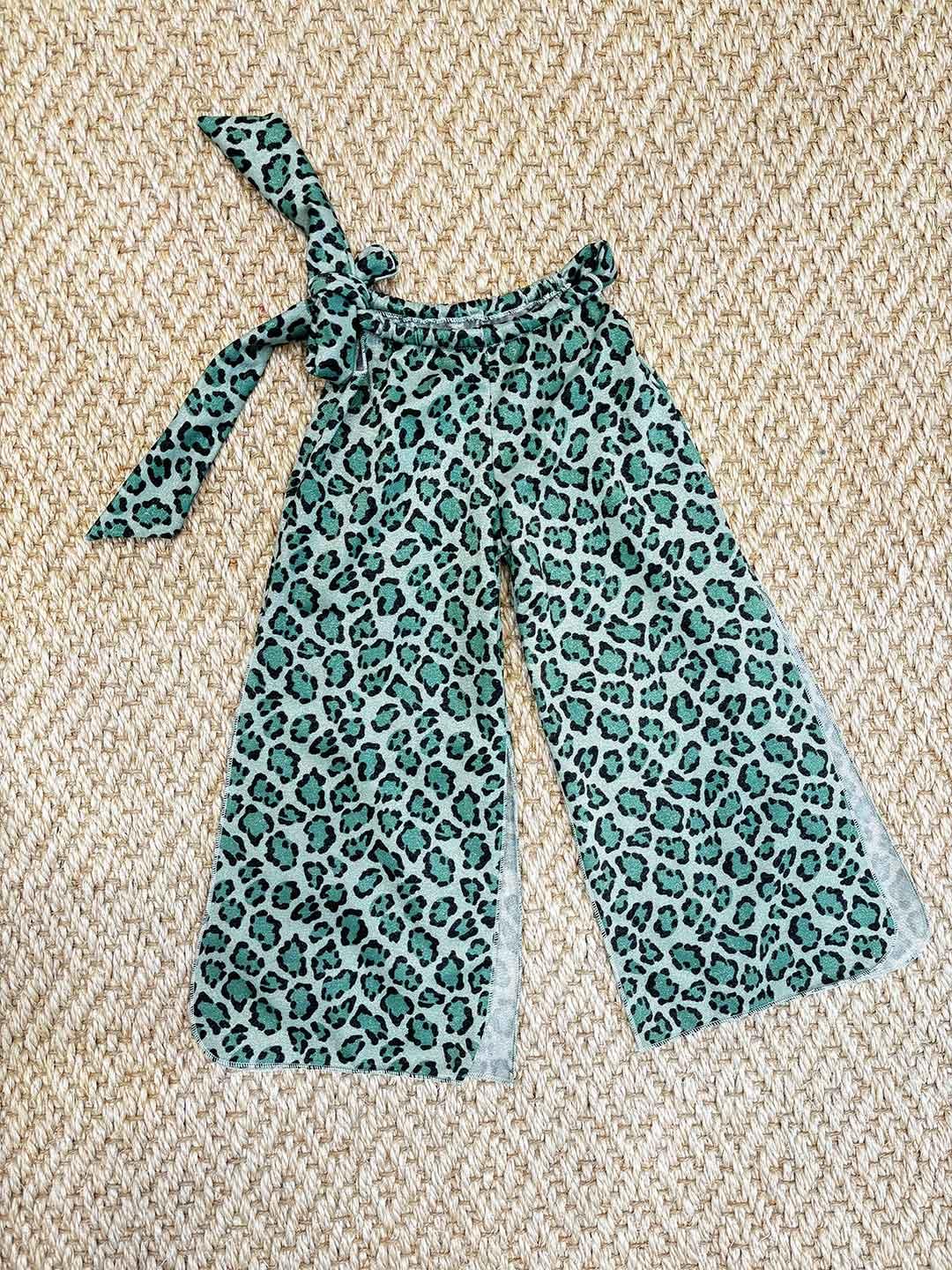 Island Coco pantaloni kids verde maculato
