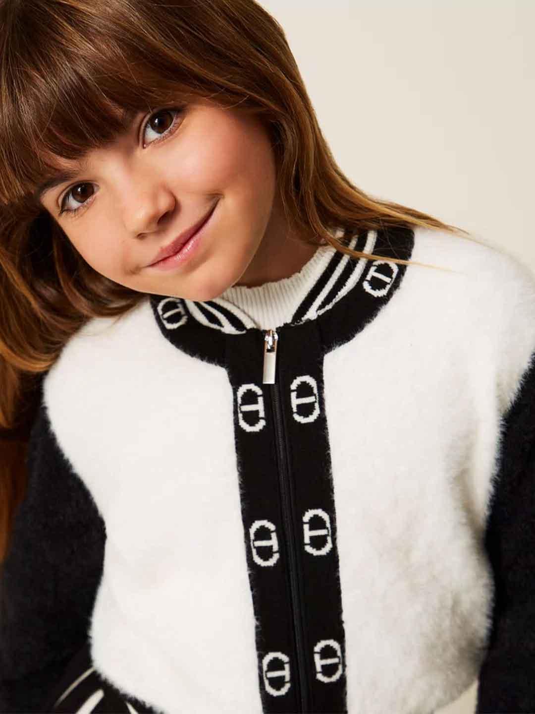 Twinset cardigan kids bianco