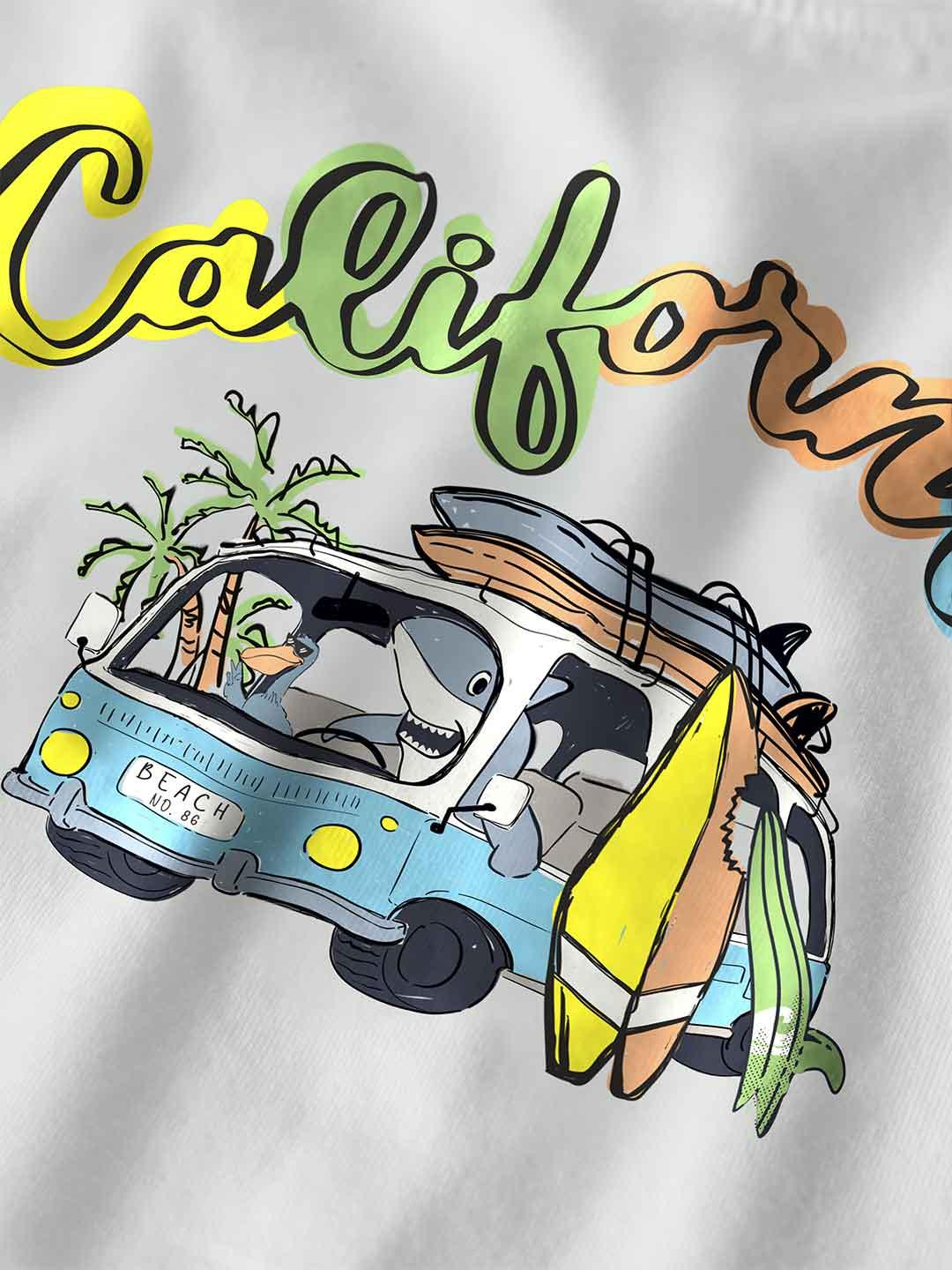 Name It t-shirt kids bianco California