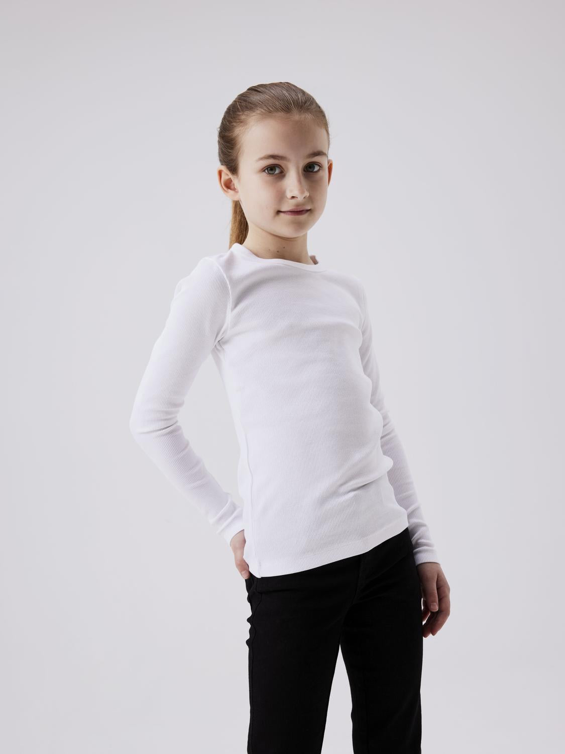 Name It maglia kids bianco a coste
