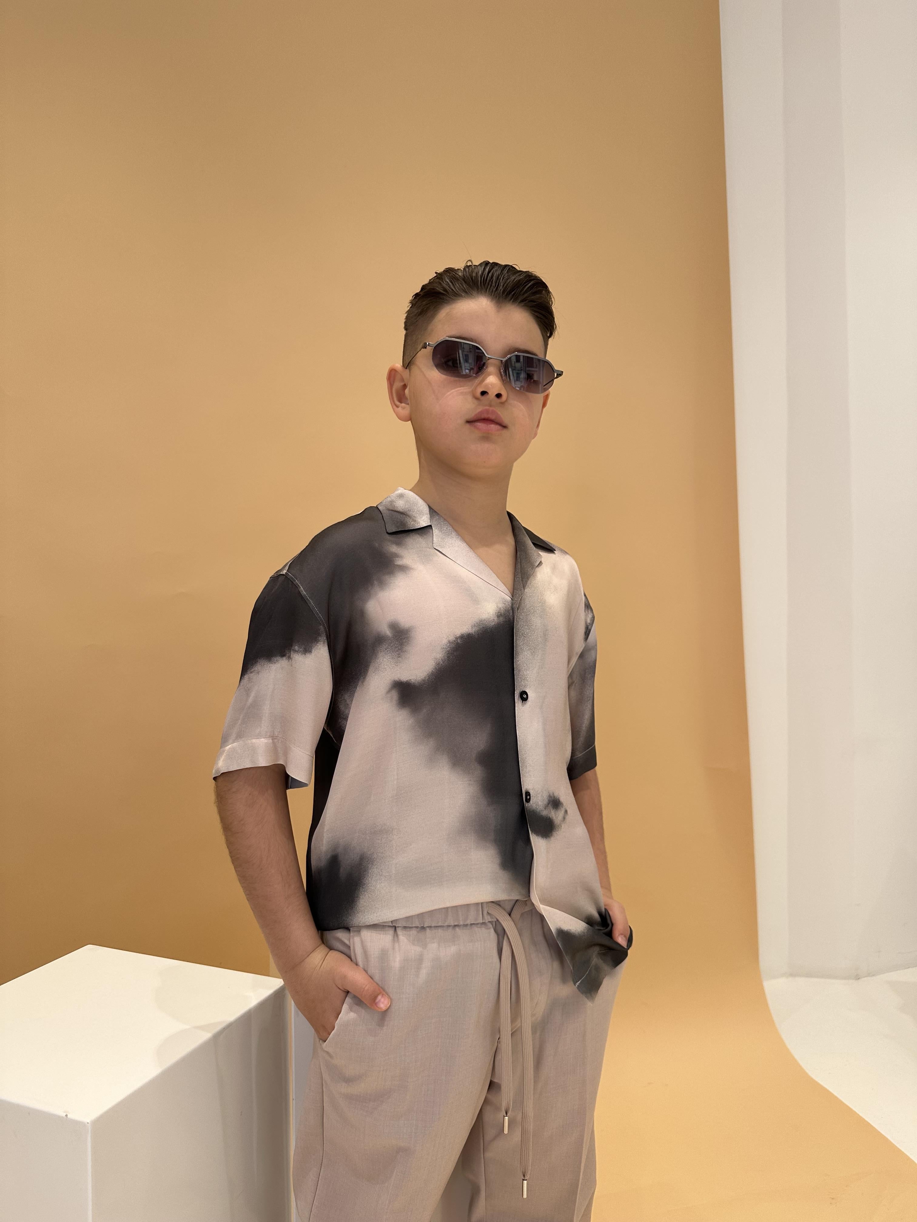 I'M Brian camicia kids fantasia in raso