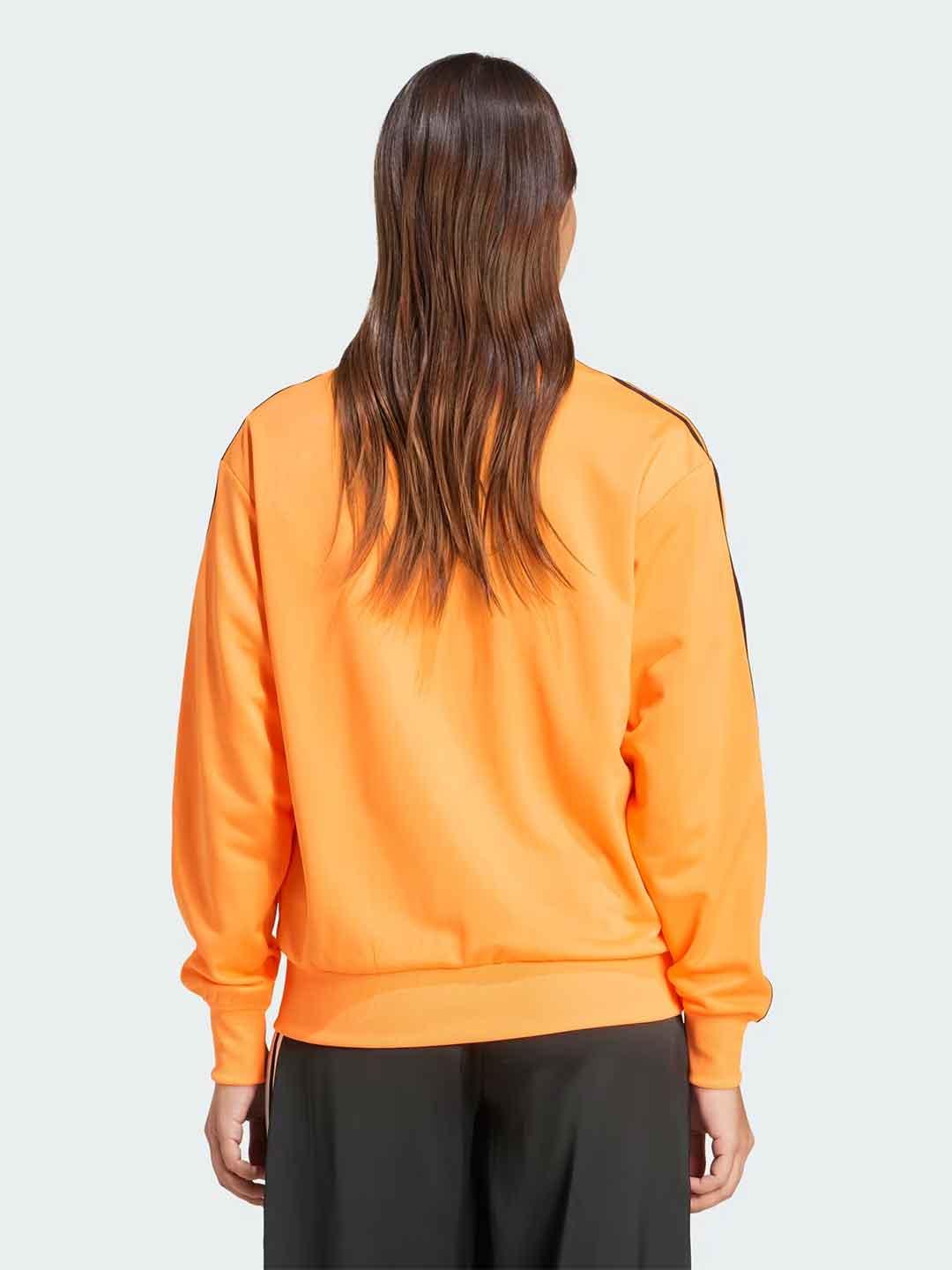 Adidas Adicolor felpa arancio con zip