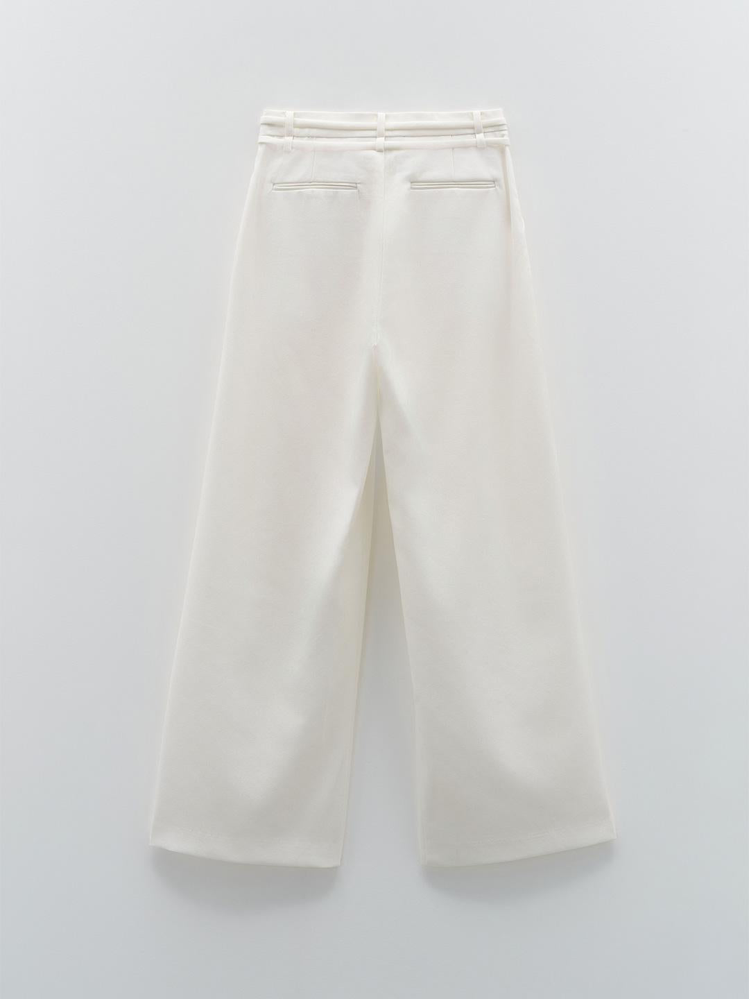 Eleh pantaloni bianco con coulisse