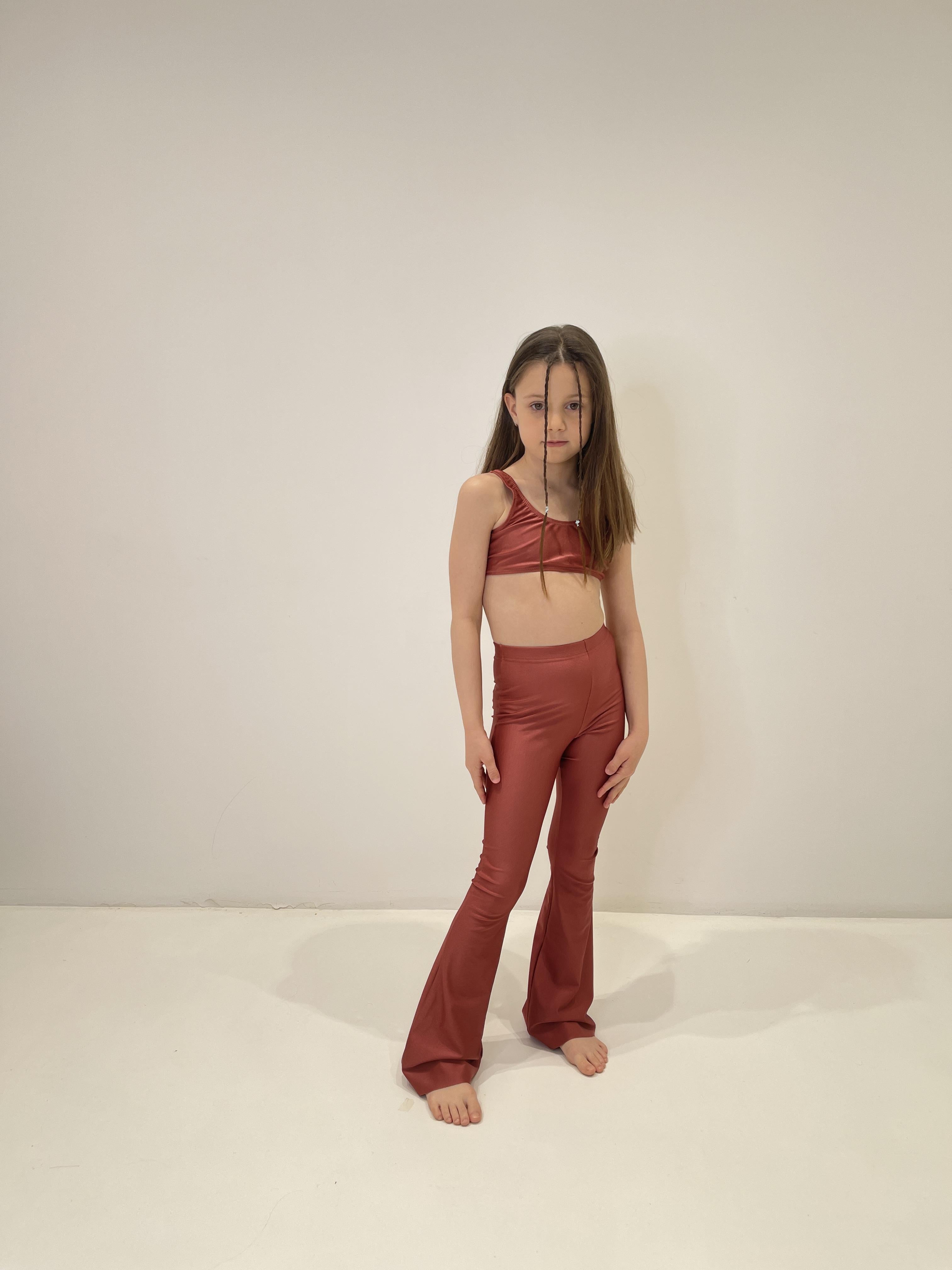 Island Coco leggings kids bronzo a zampa