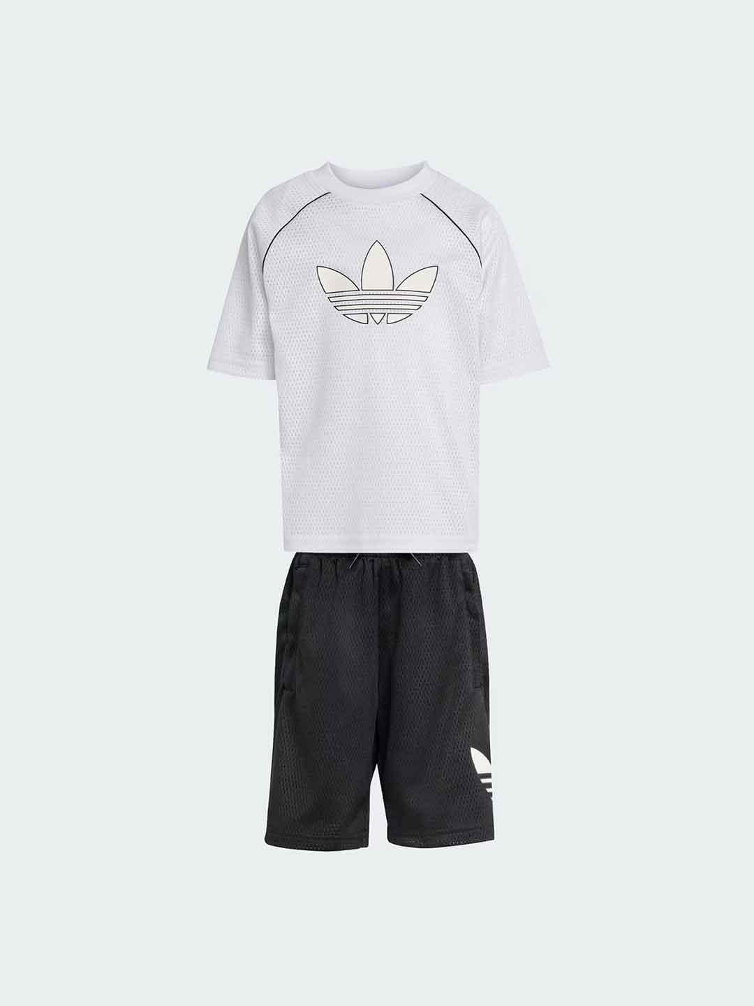 Adidas coordinato kids bianco