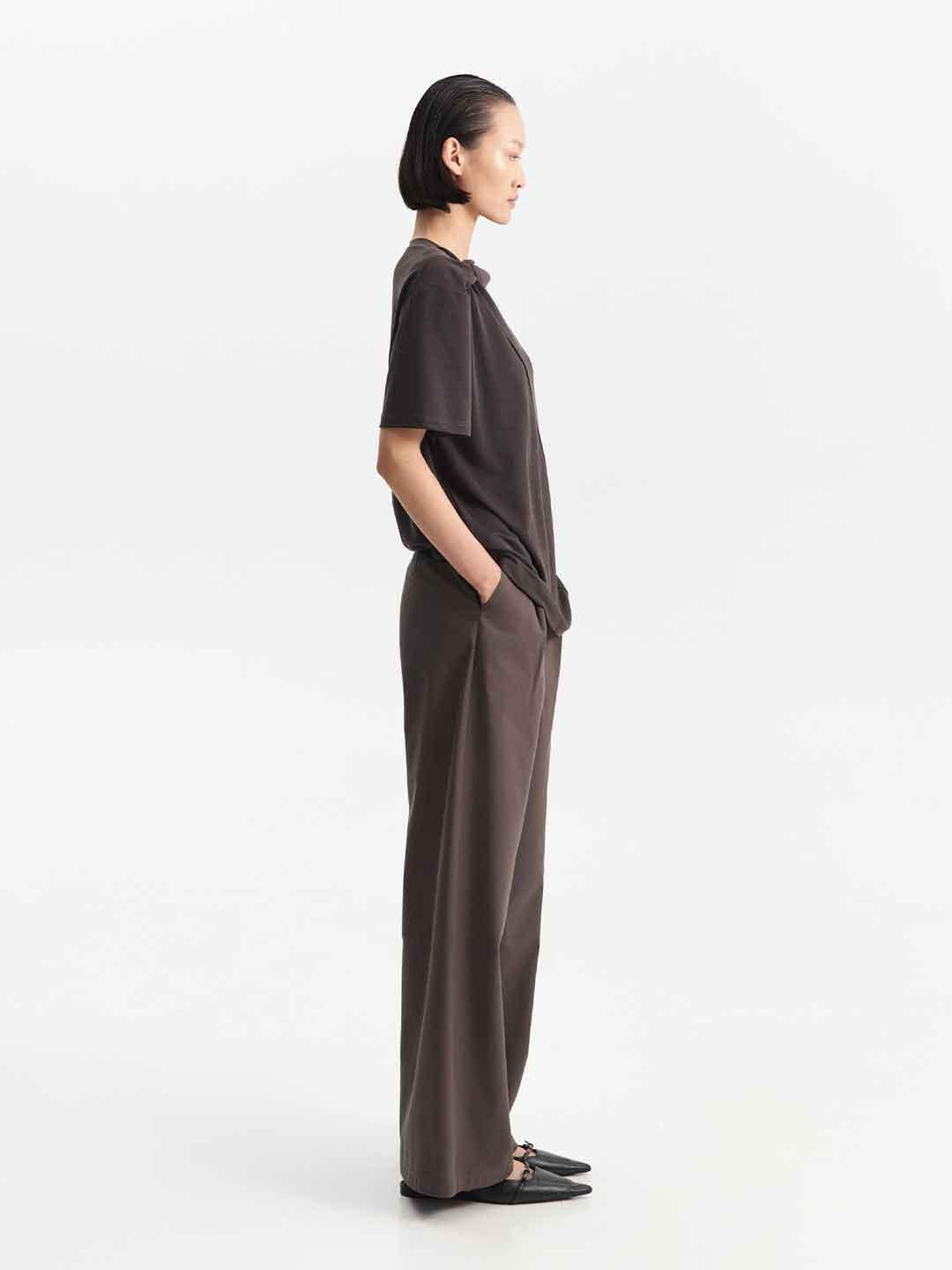 Eleh t-shirt antracite con nodo