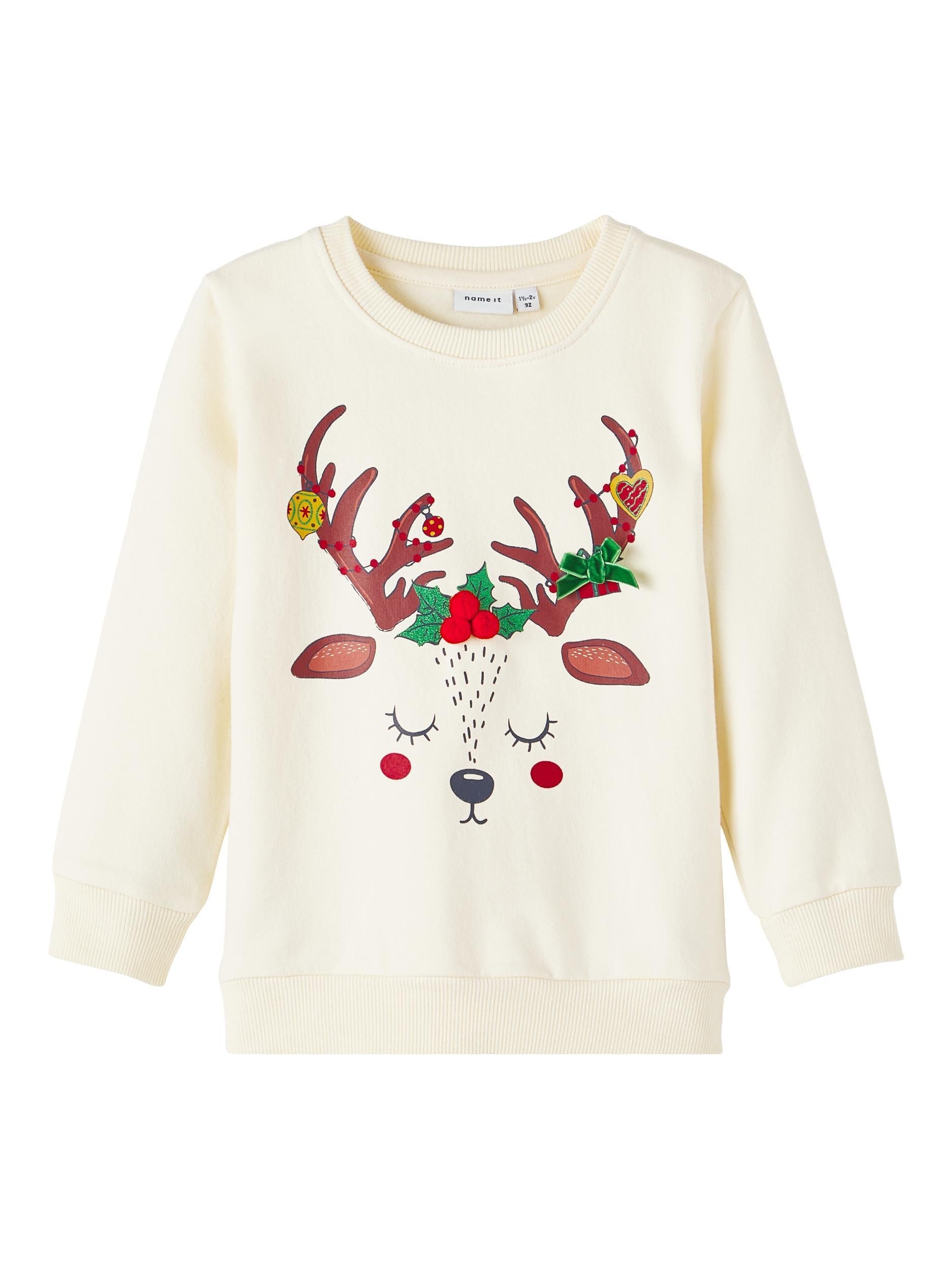 Name It felpa kids panna con stampa