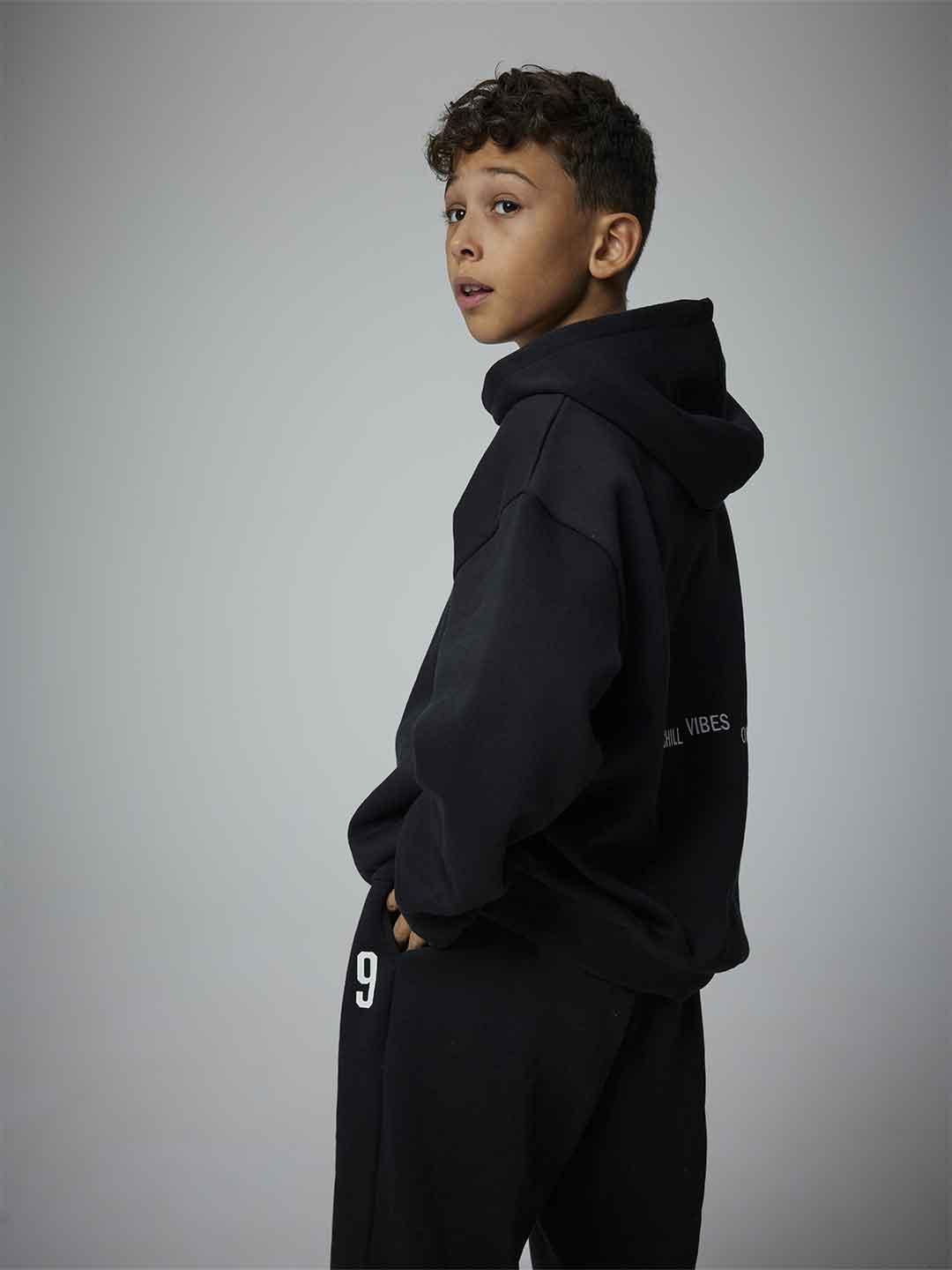 Name It felpa kids nero con cappuccio